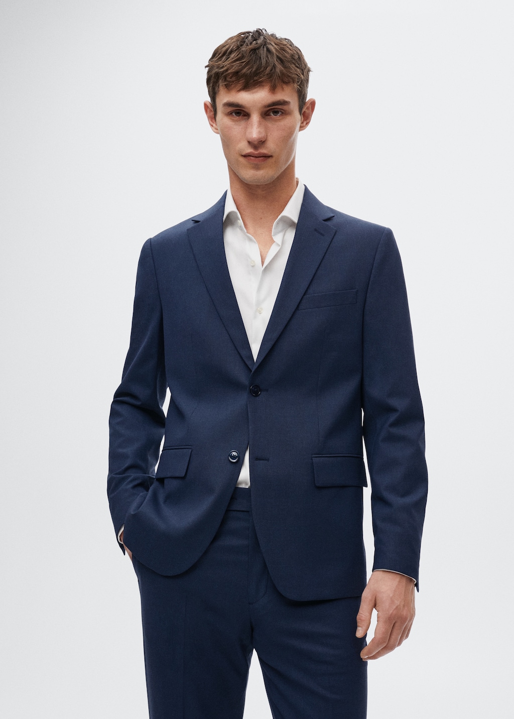 Wool suit blazer - Men | MANGO OUTLET USA