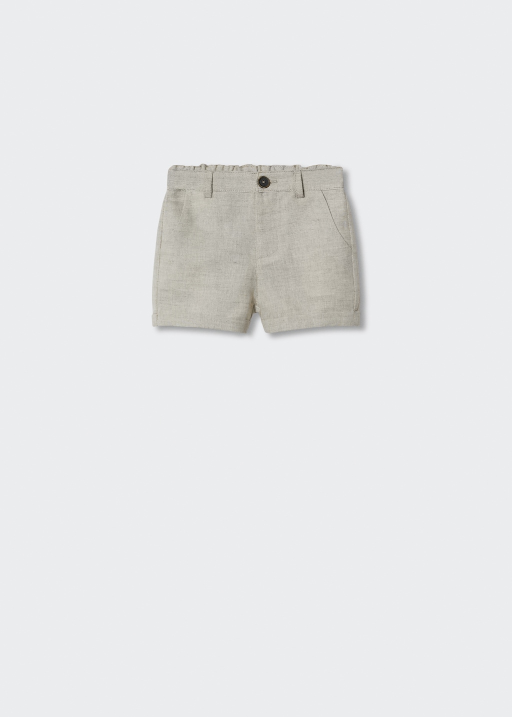 Cotton linen-blend shorts - Article without model