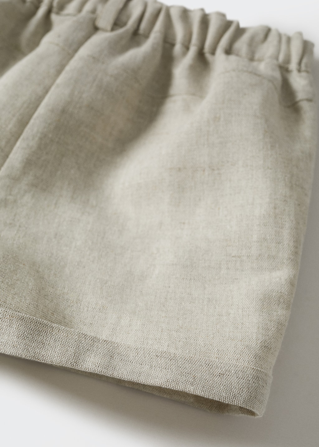 Cotton linen-blend shorts - Details of the article 9