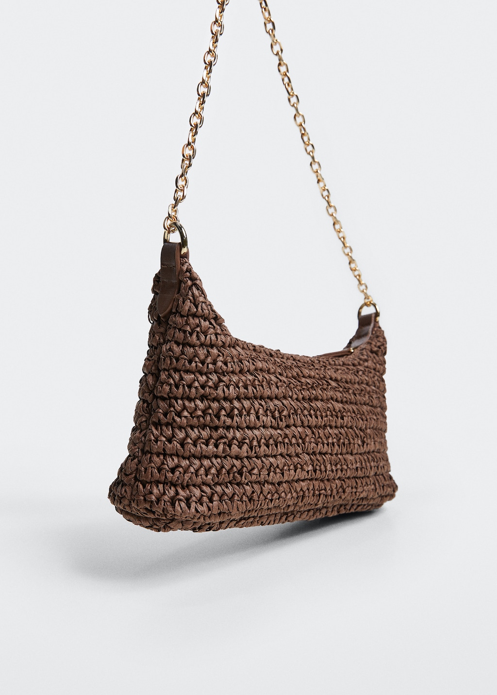 Raffia shoulder bag - Medium plane