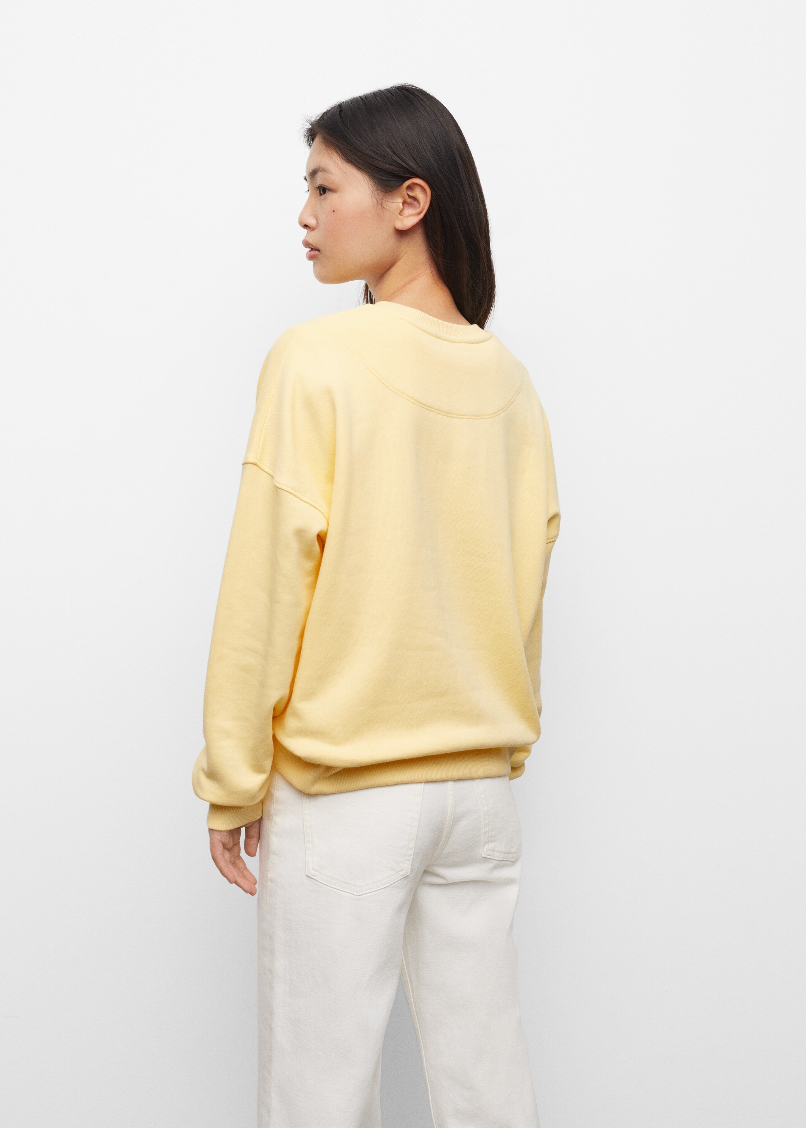Textured cotton-blend sweatshirt - Reverse of the article