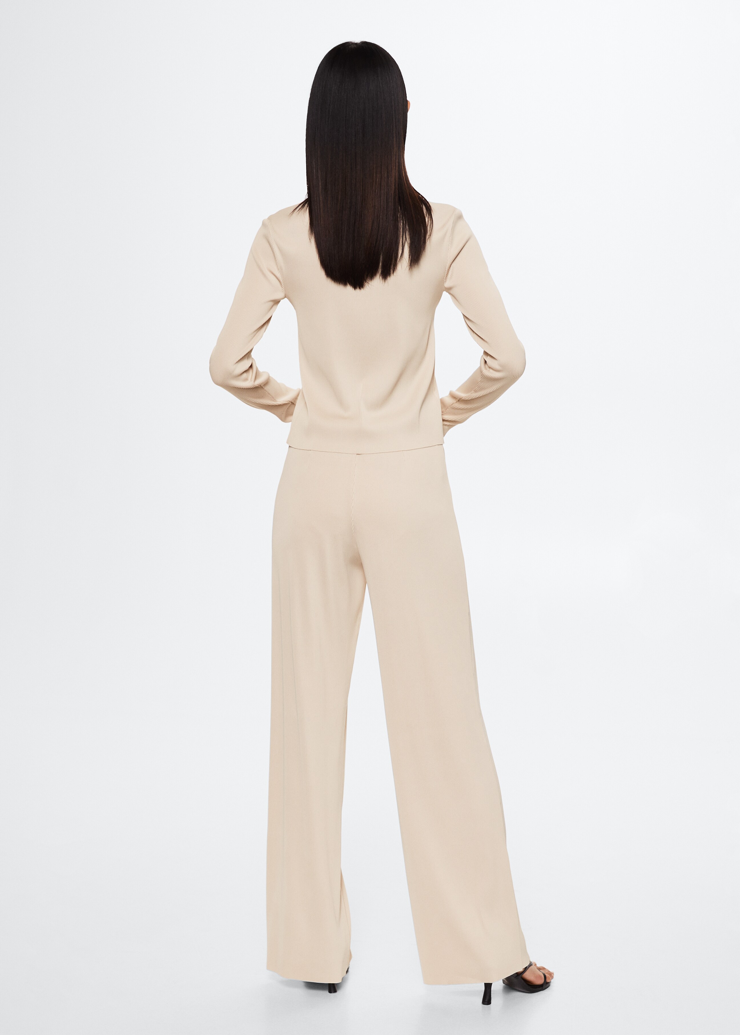 Pleated palazzo trousers - Reverse of the article