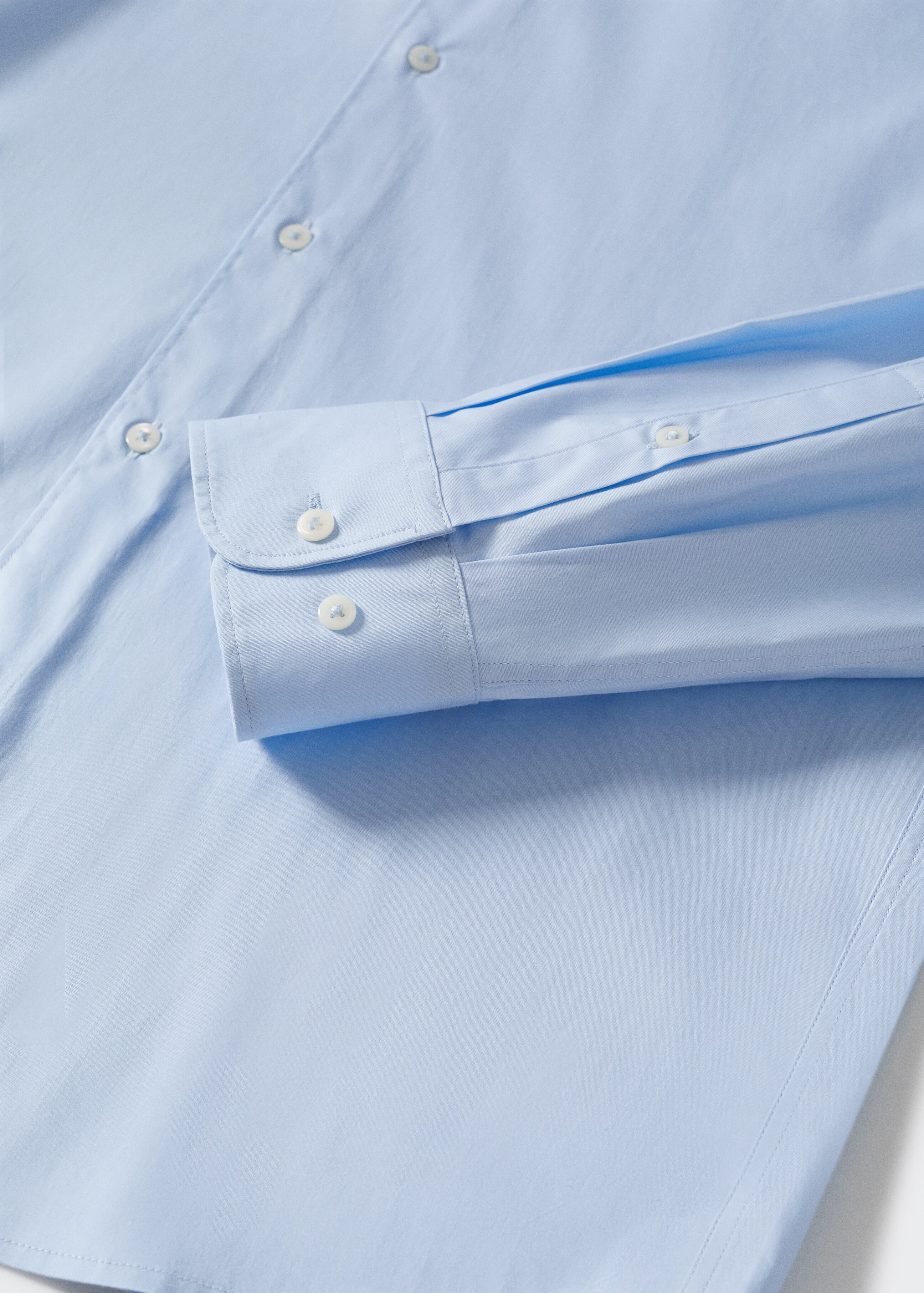 Slim fit stretch cotton shirt - Details of the article 7