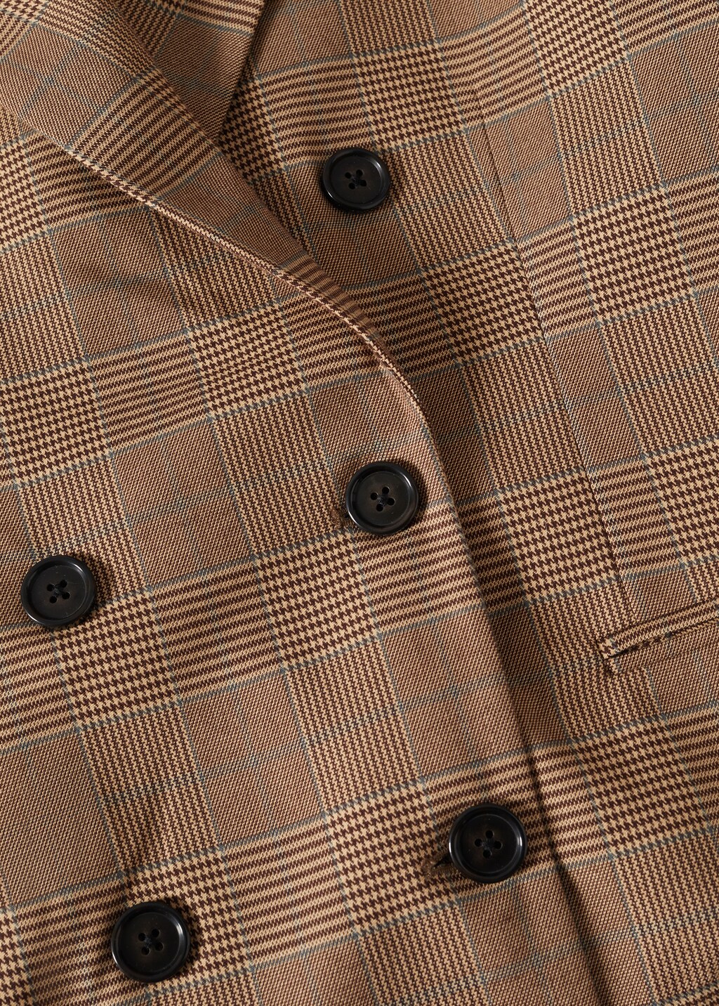 Double-breasted check blazer - Details of the article 8