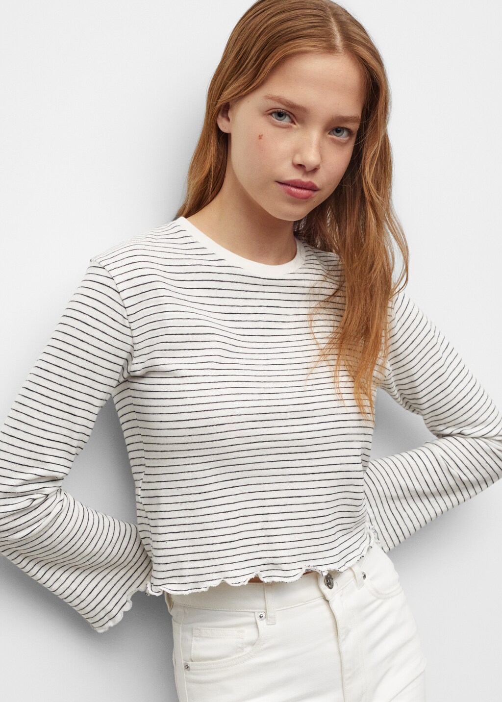 Striped long sleeves t-shirt - Medium plane