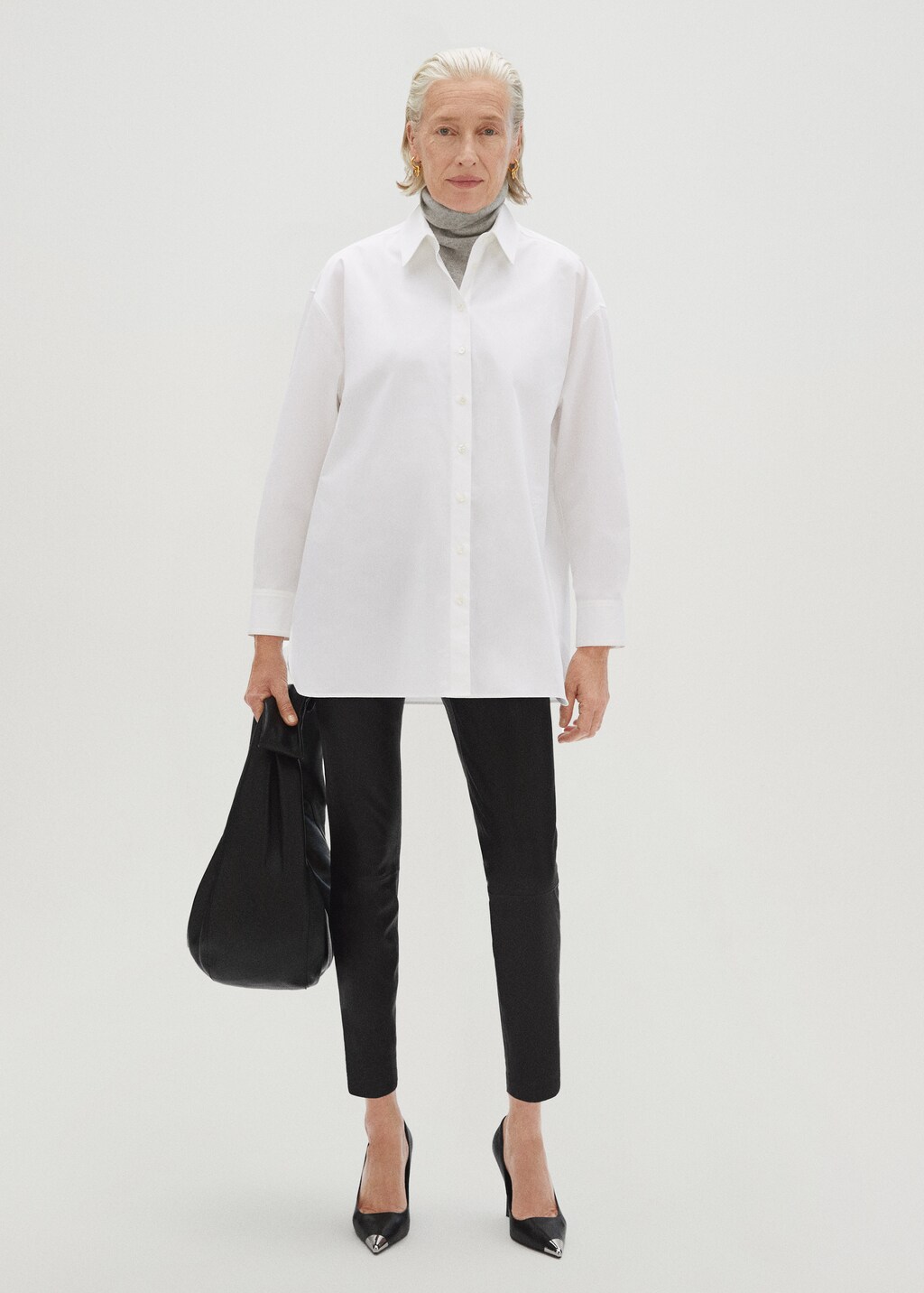 Oversize cotton shirt - Details of the article 7