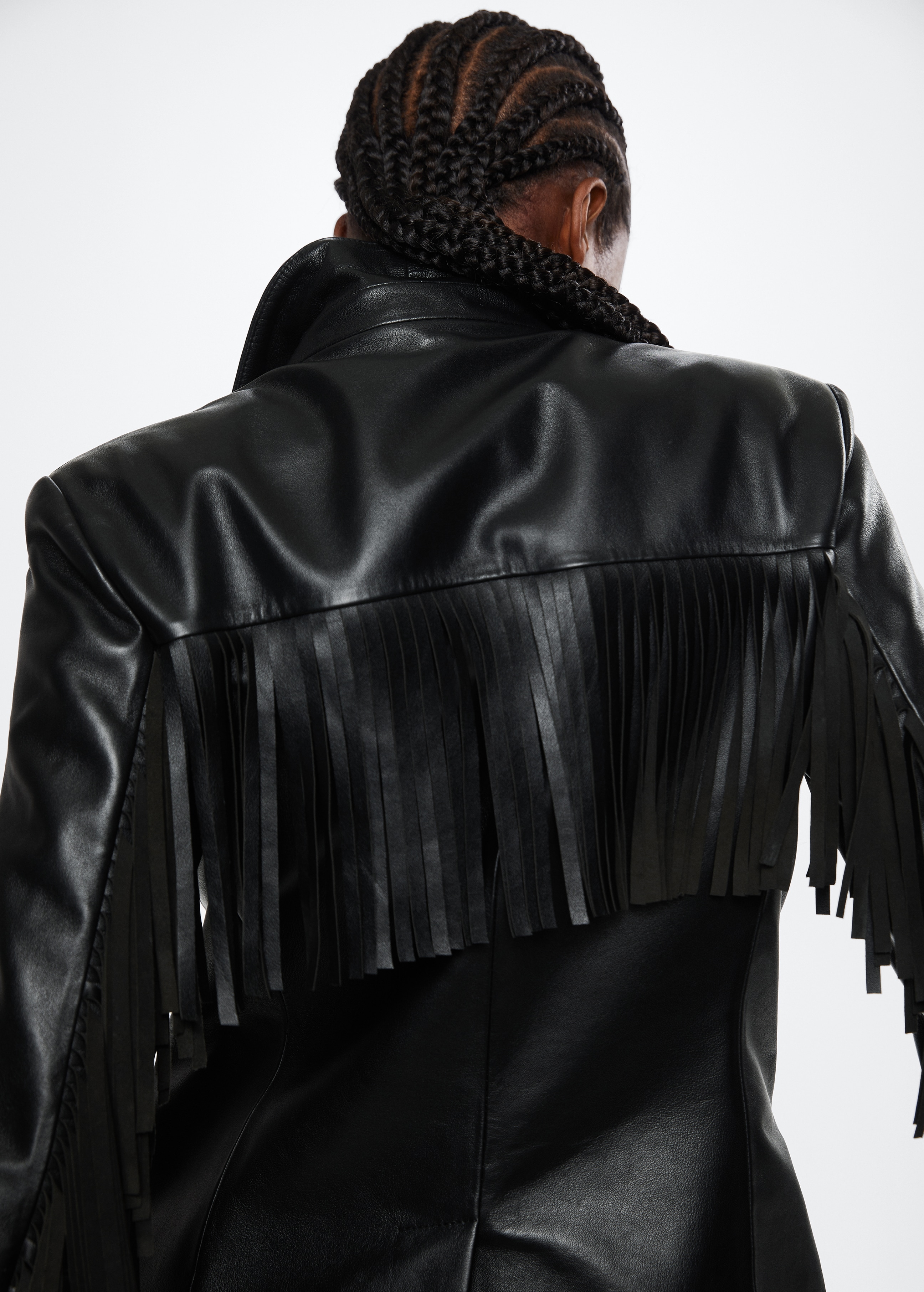 Fringed leather jacket - Details of the article 6