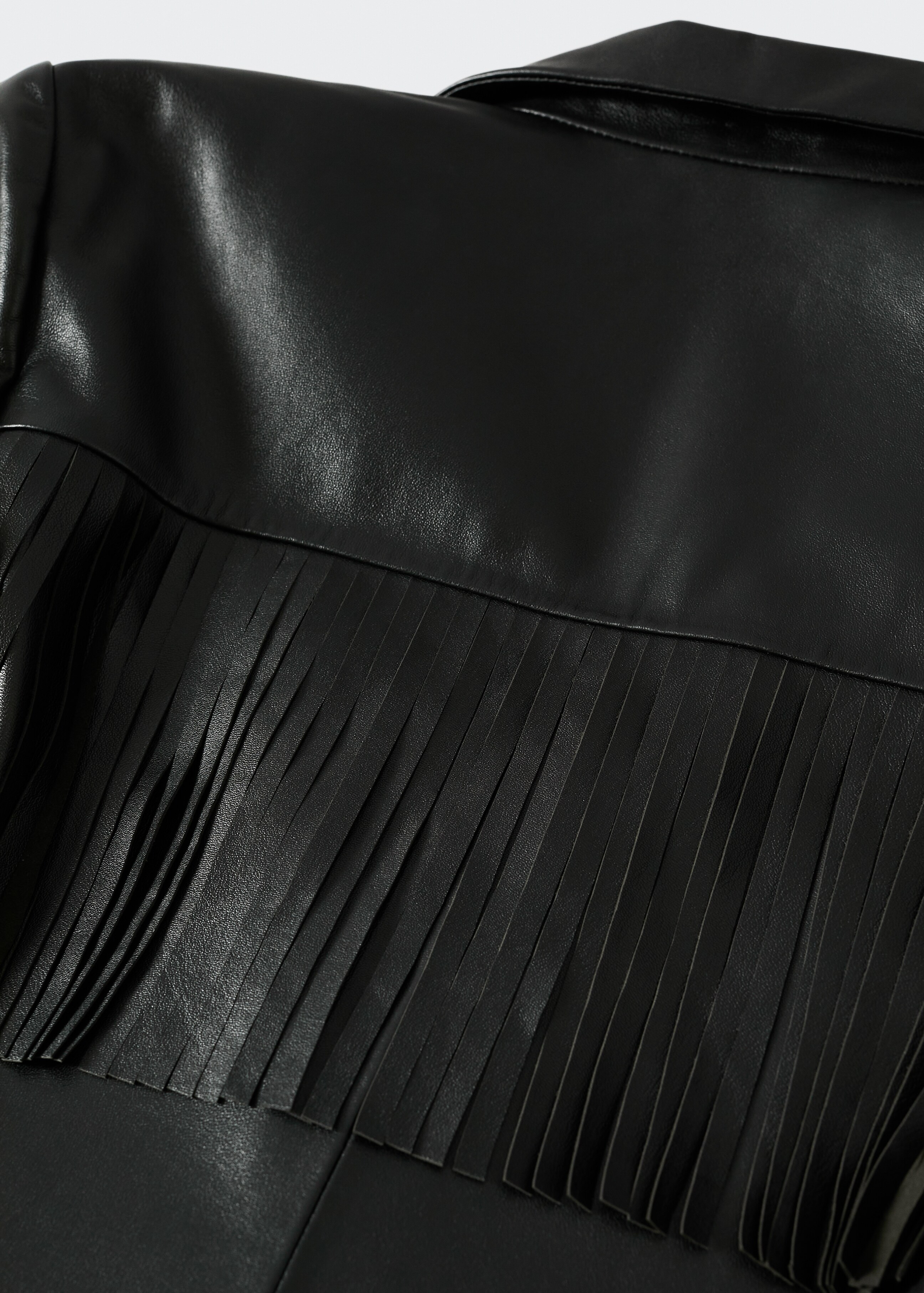 Fringed leather jacket - Details of the article 8