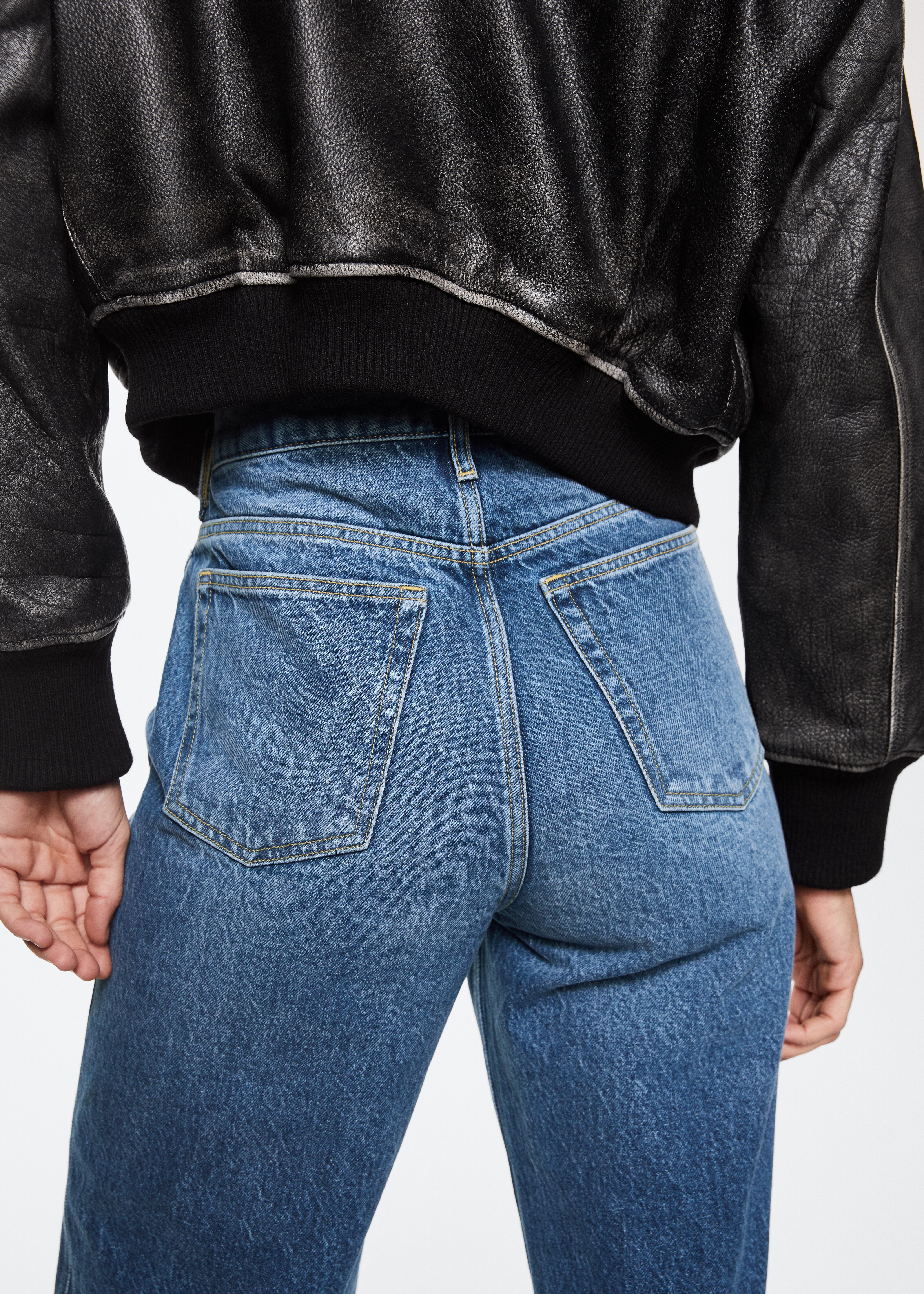 Mid-rise straight jeans - Details of the article 2