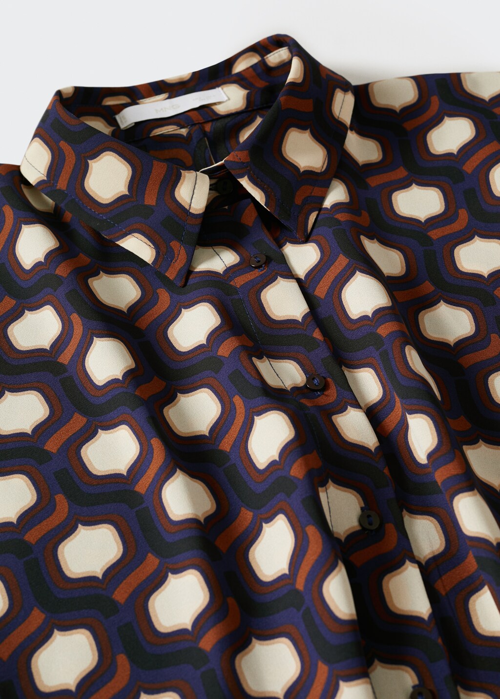 Satin print blouse - Details of the article 8