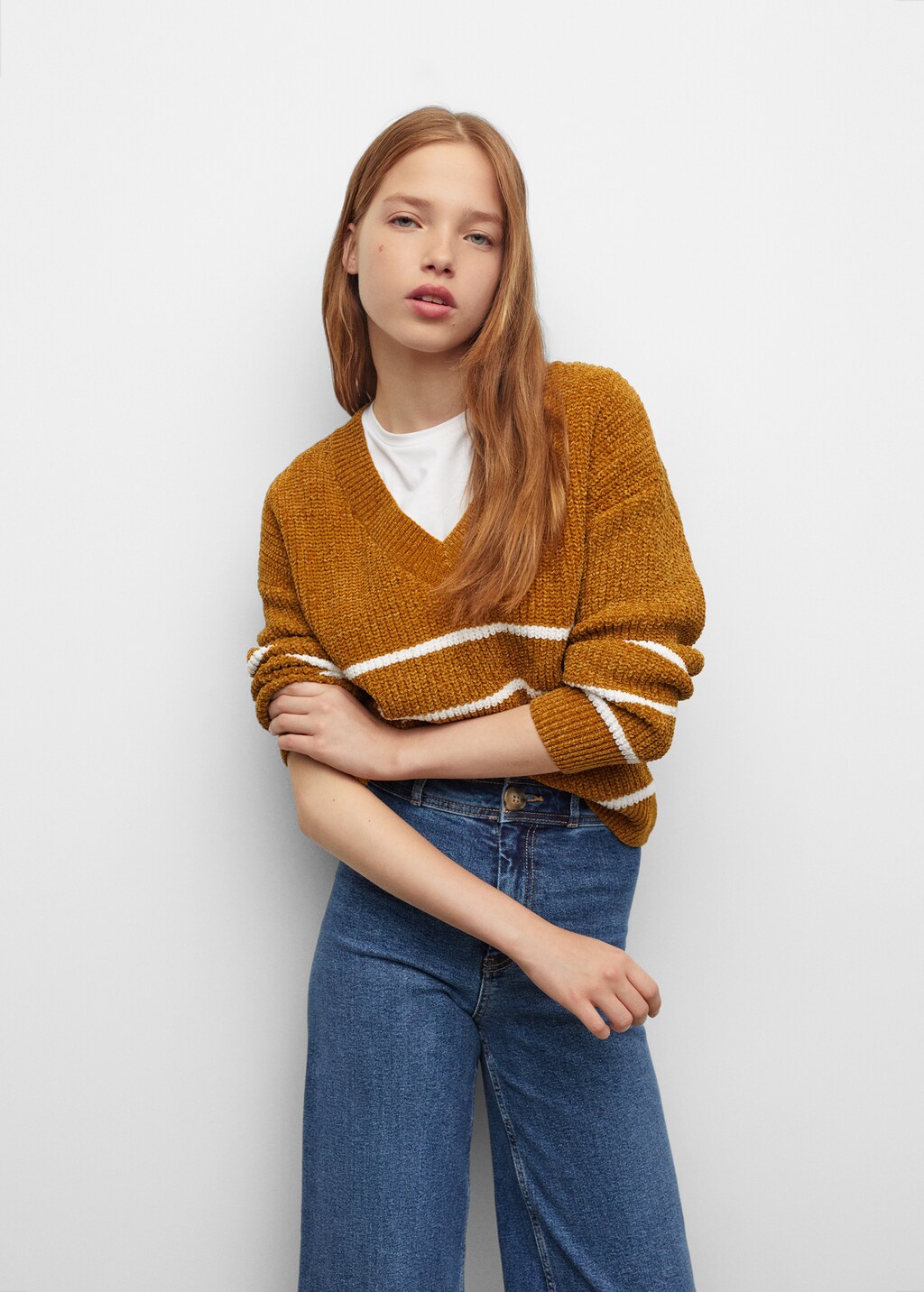 Chenille knit sweater - Medium plane