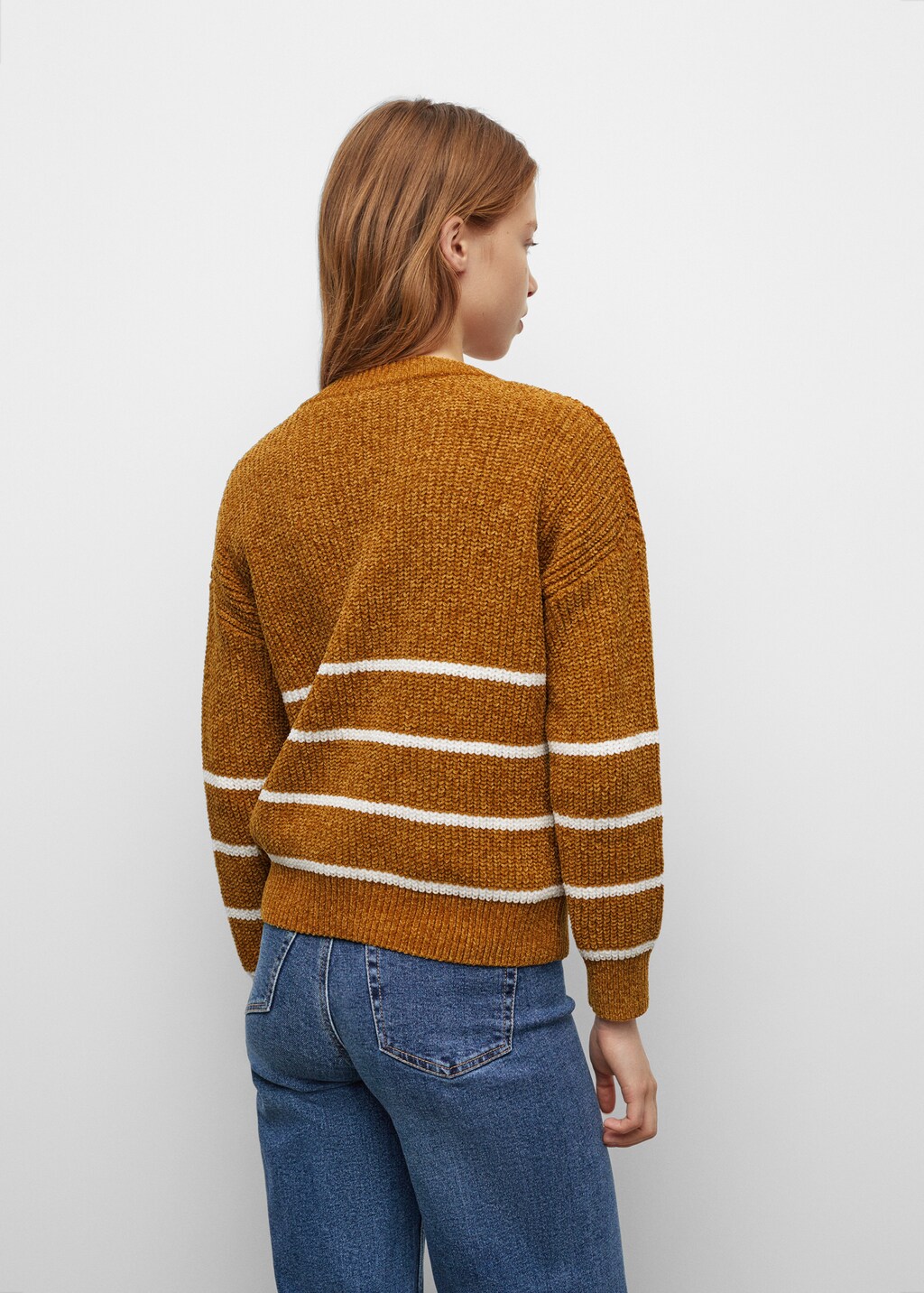 Chenille knit sweater - Reverse of the article