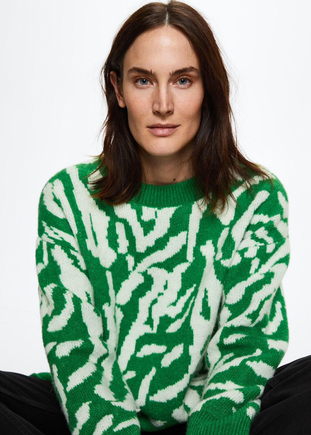 Animal print knitted sweater - Details of the article 2