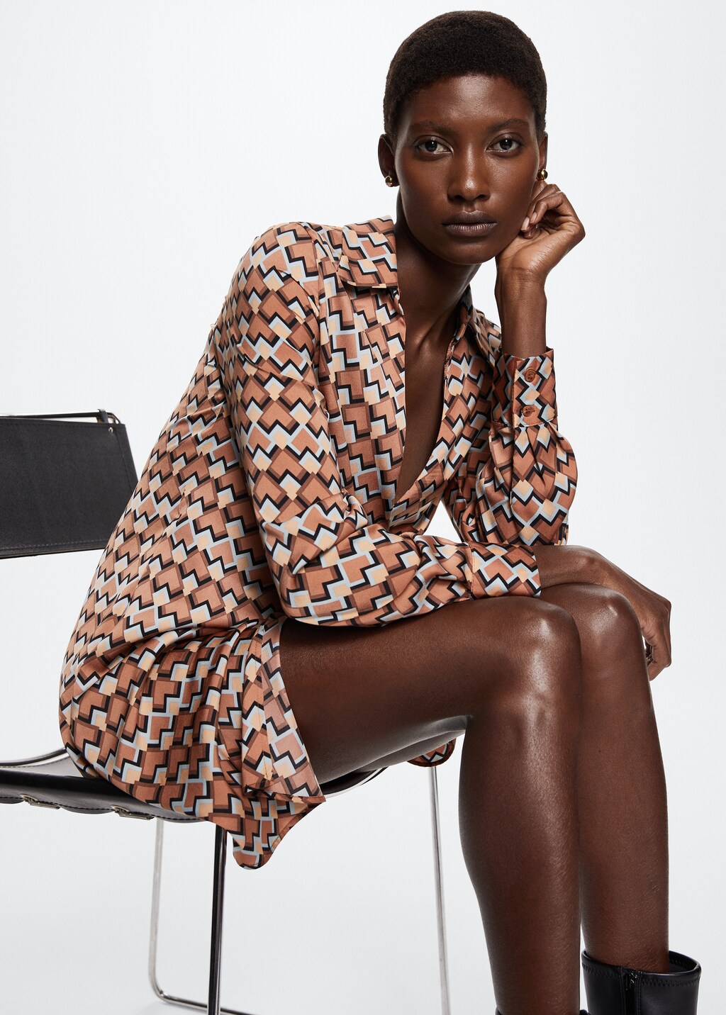 Print wrap dress - Details of the article 2