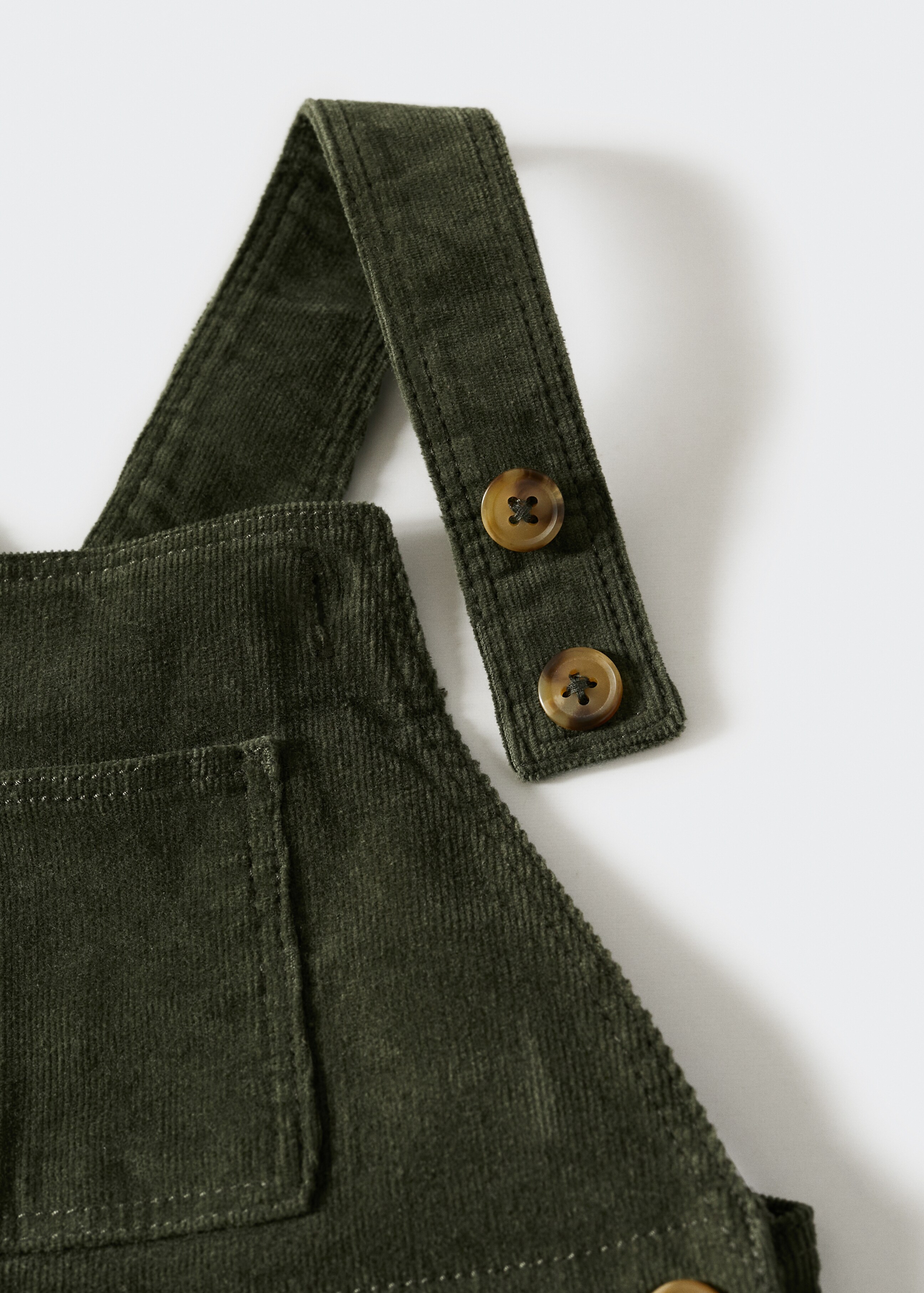 Long corduroy dungarees - Details of the article 8
