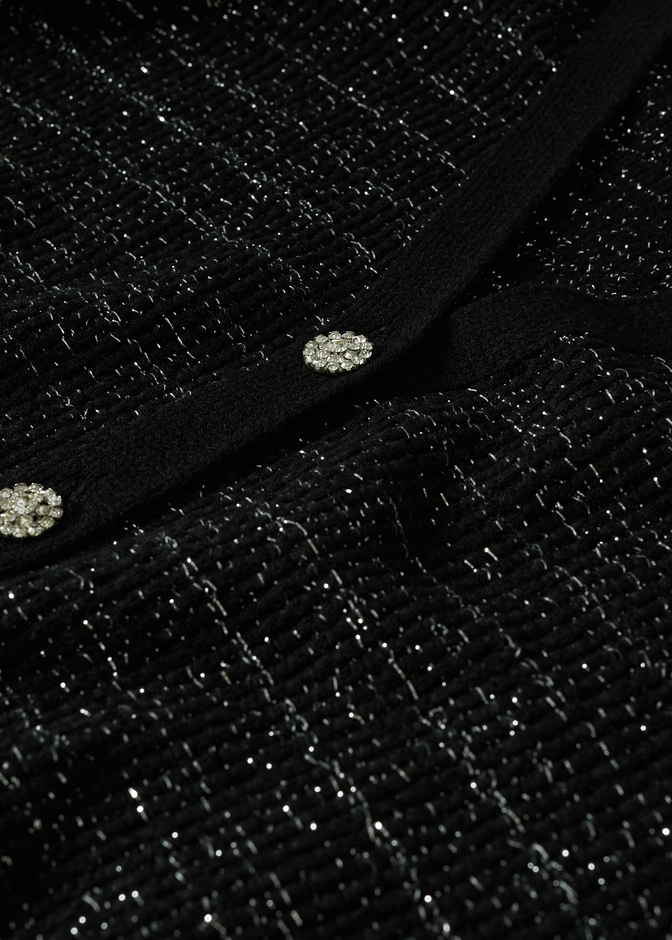 Tweed-Cardigan mit Metallic-Faden - Detail des Artikels 8