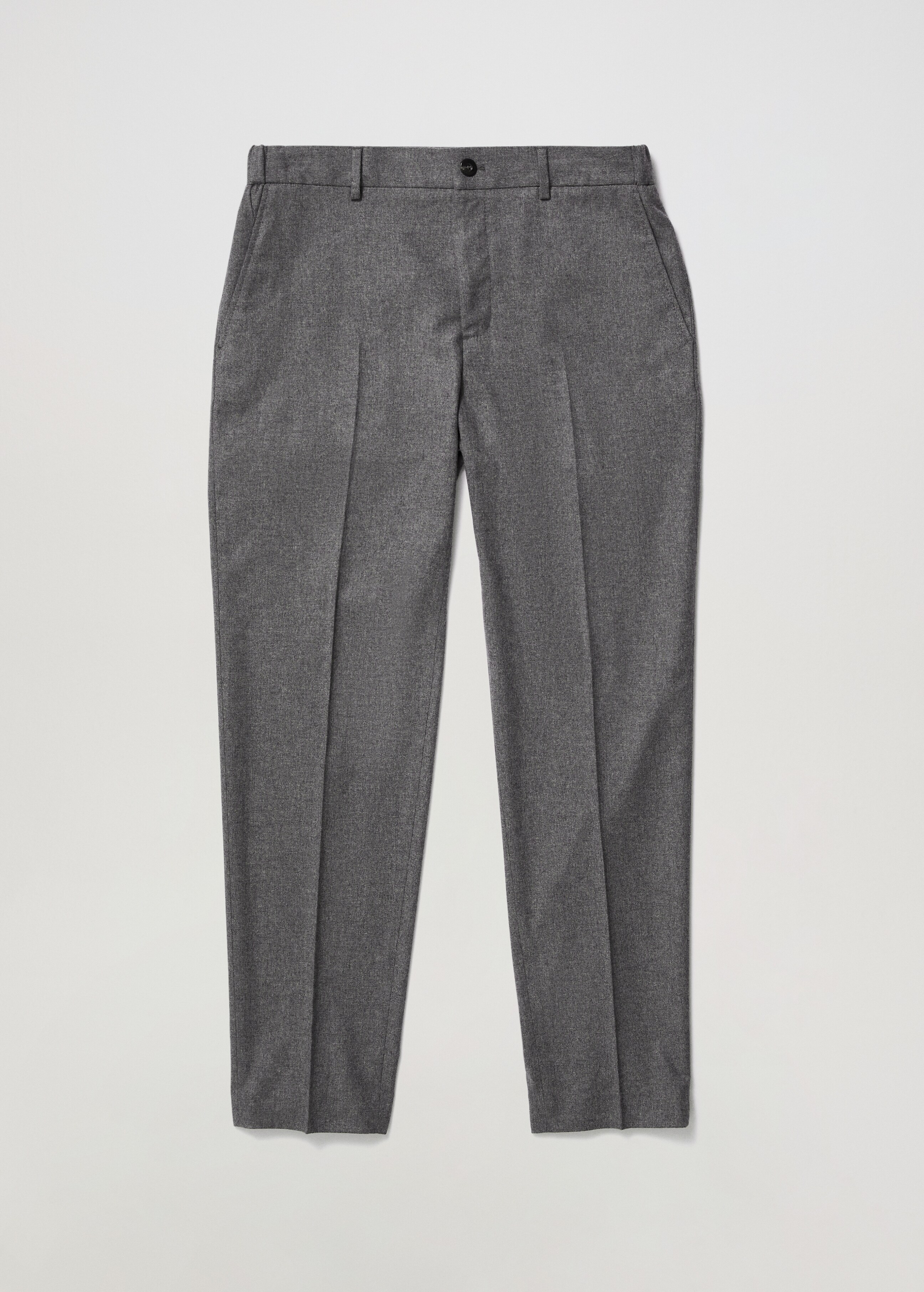 Slim fit wool suit trousers - Details of the article 3