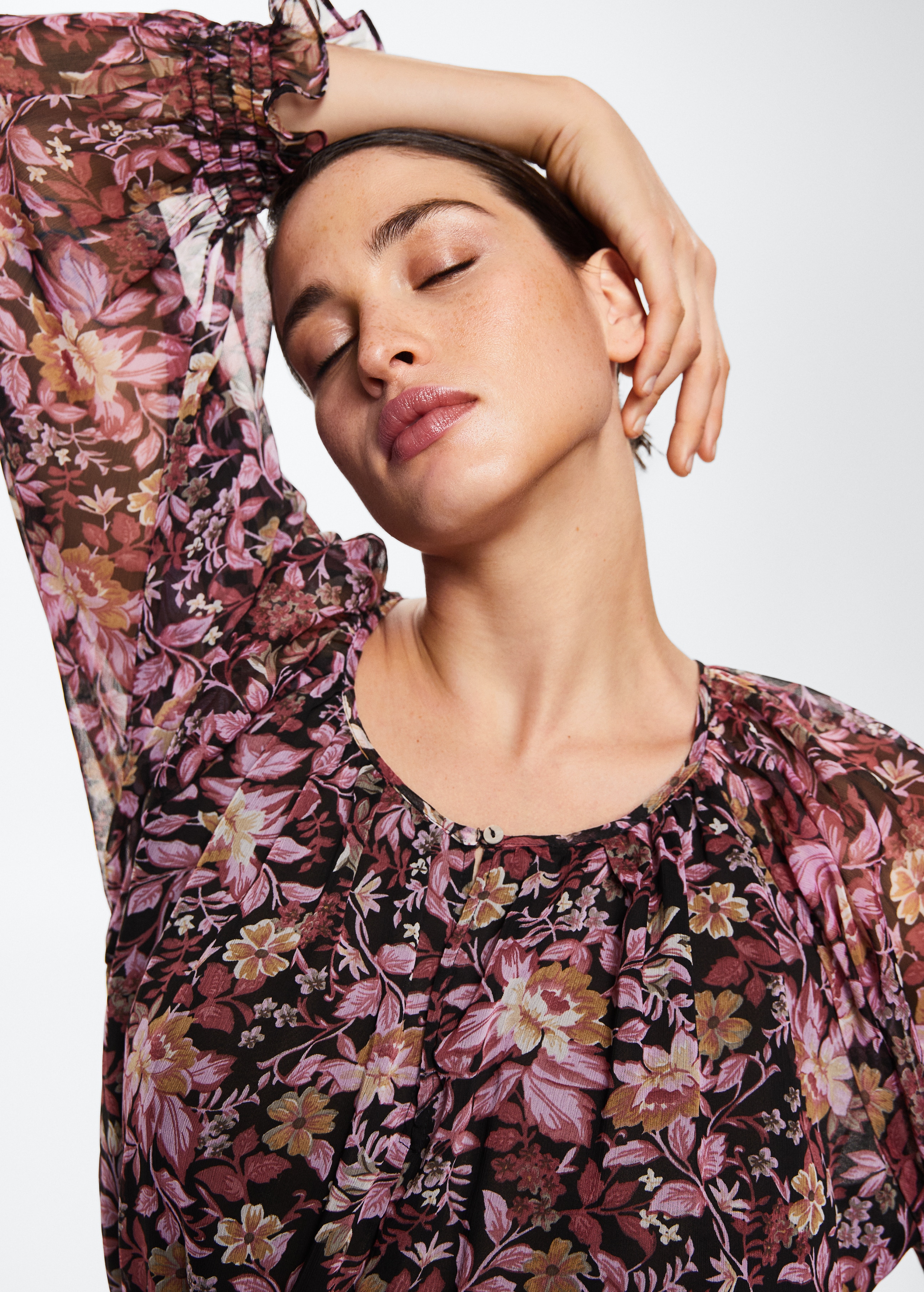 Flower print dress - Details of the article 4