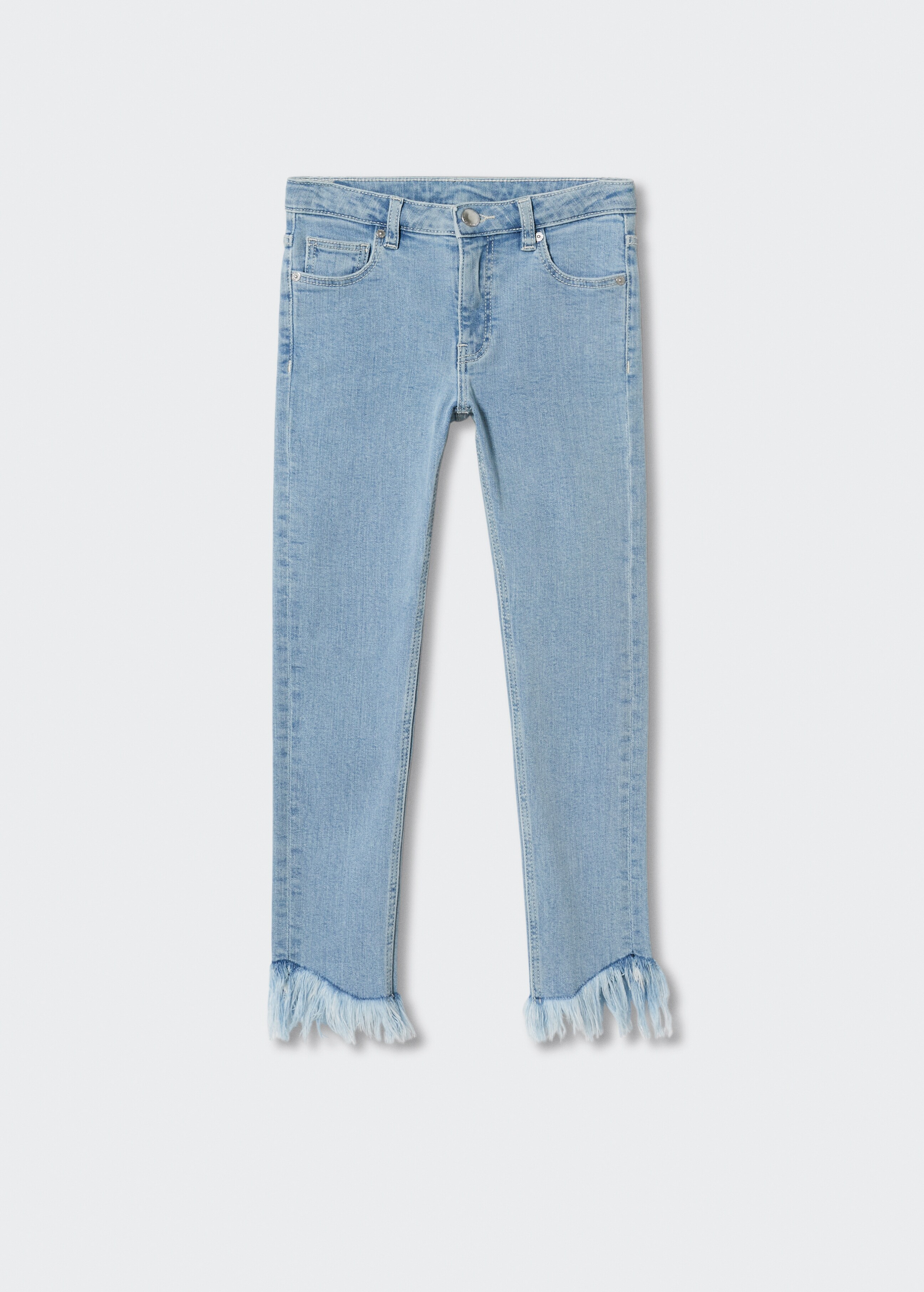 Skinny jeans met gerafelde broekspijpen - Artikel zonder model