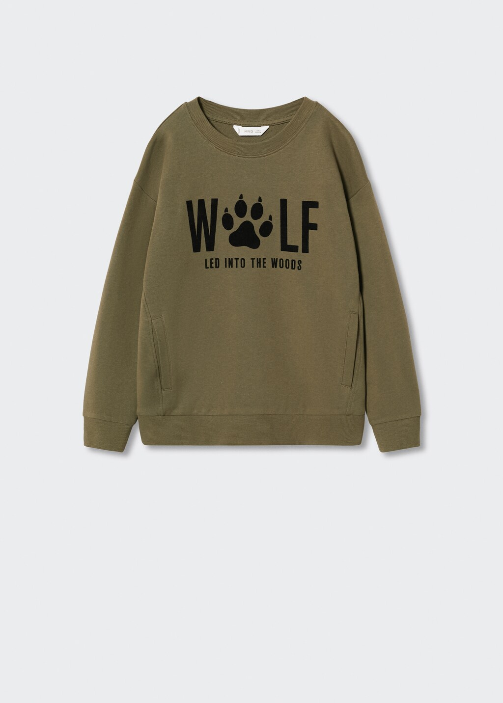 Textured printed sweatshirt - Article without model