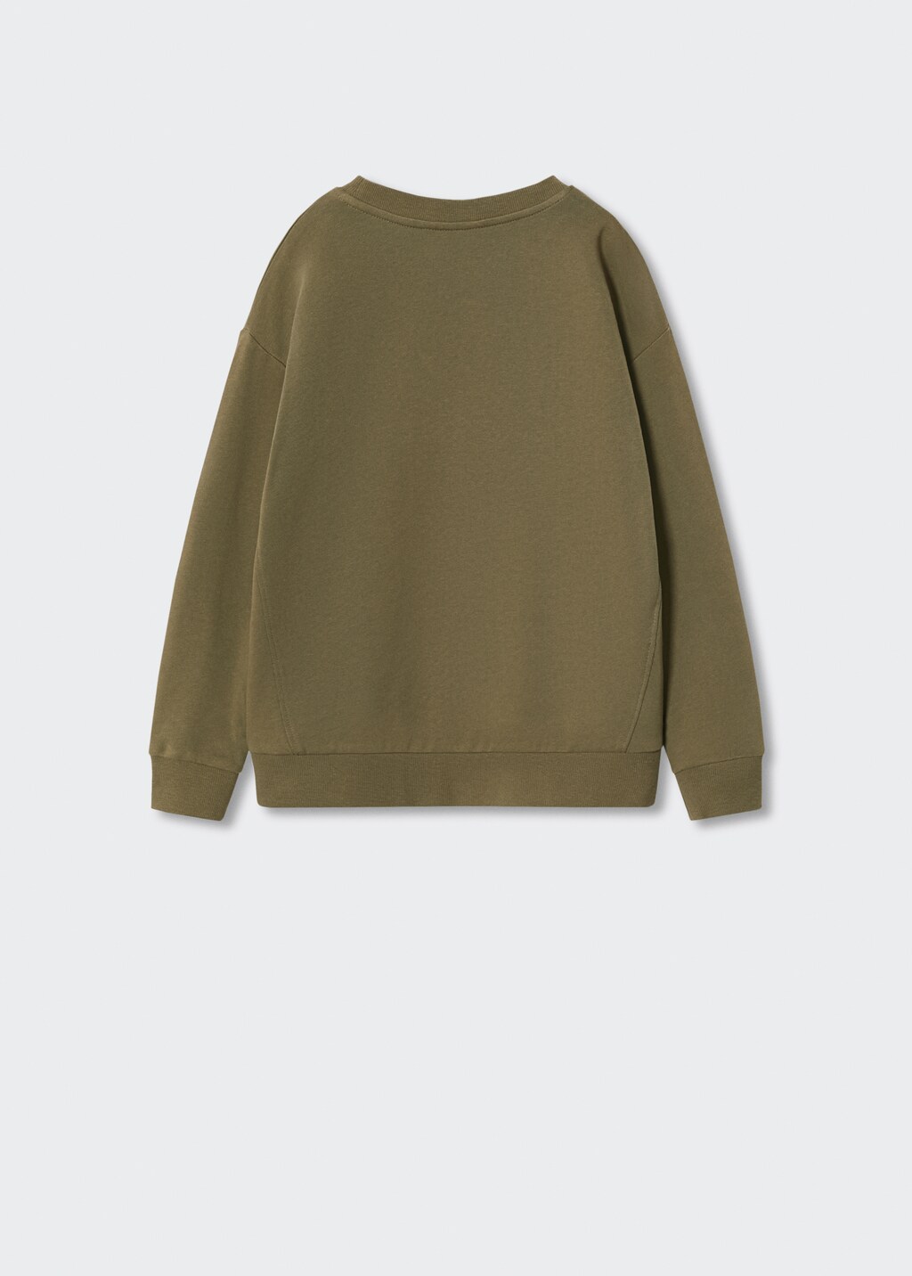 Textured printed sweatshirt - Reverse of the article