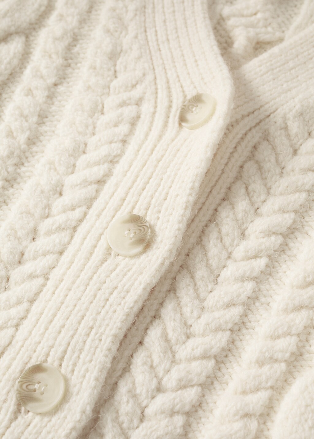 Buttoned knit braided cardigan - Details of the article 8