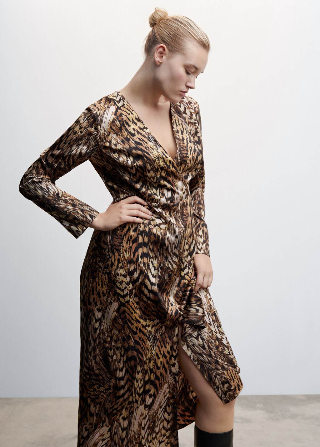 Rochie fluidă animal print - Detaliu al articolului 5