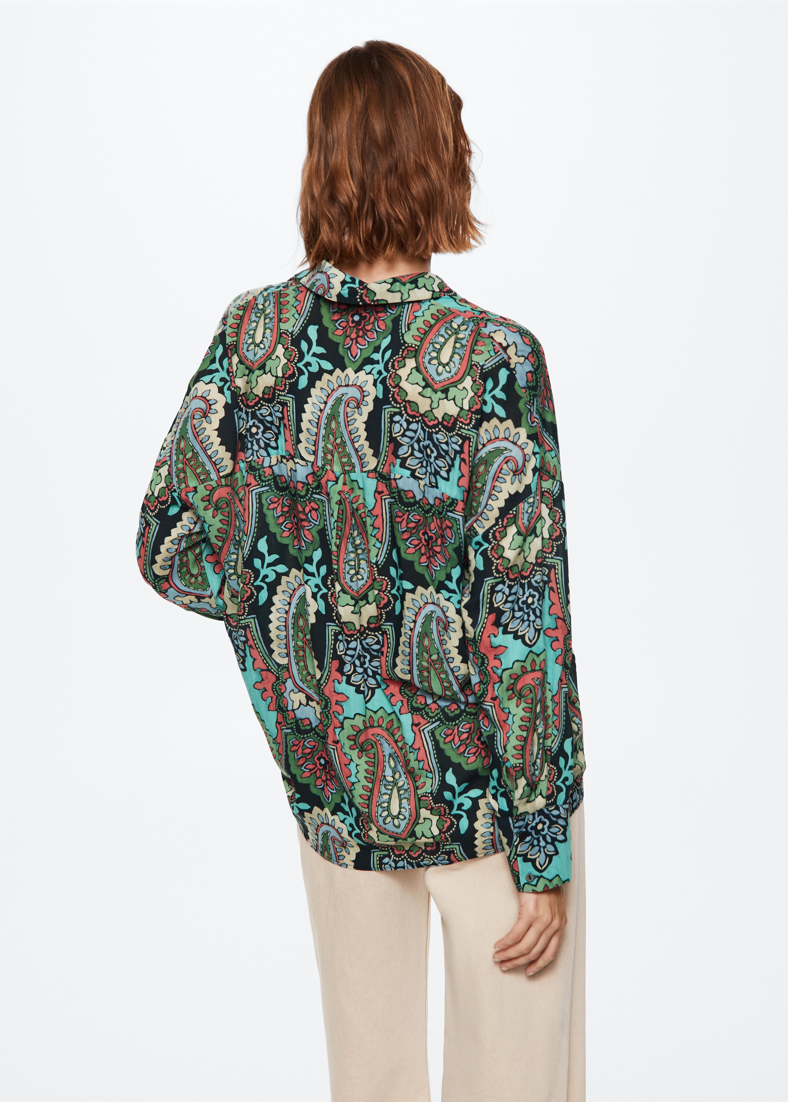 Paisley print shirt - Reverse of the article
