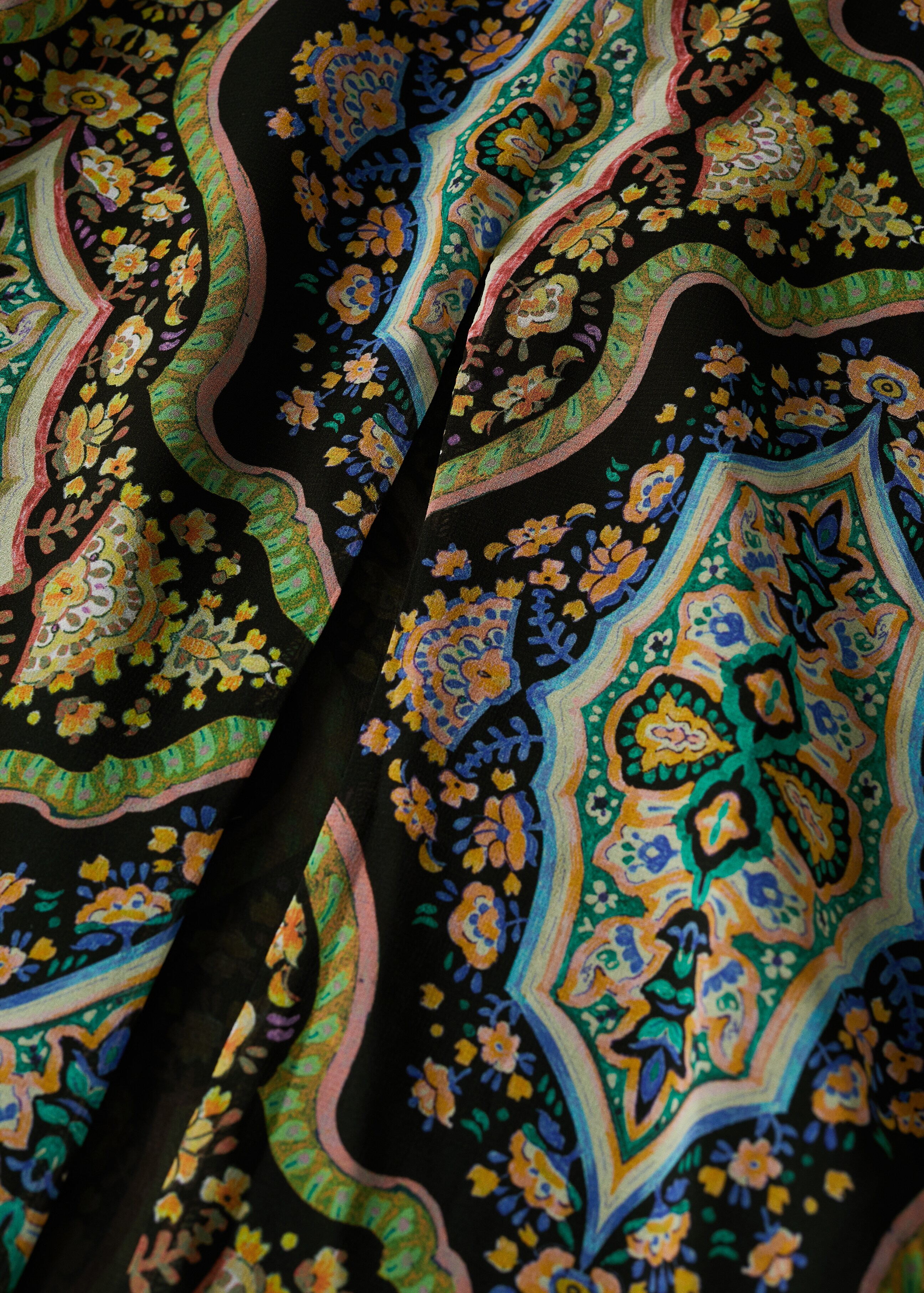 Baroque print dress - Details of the article 8