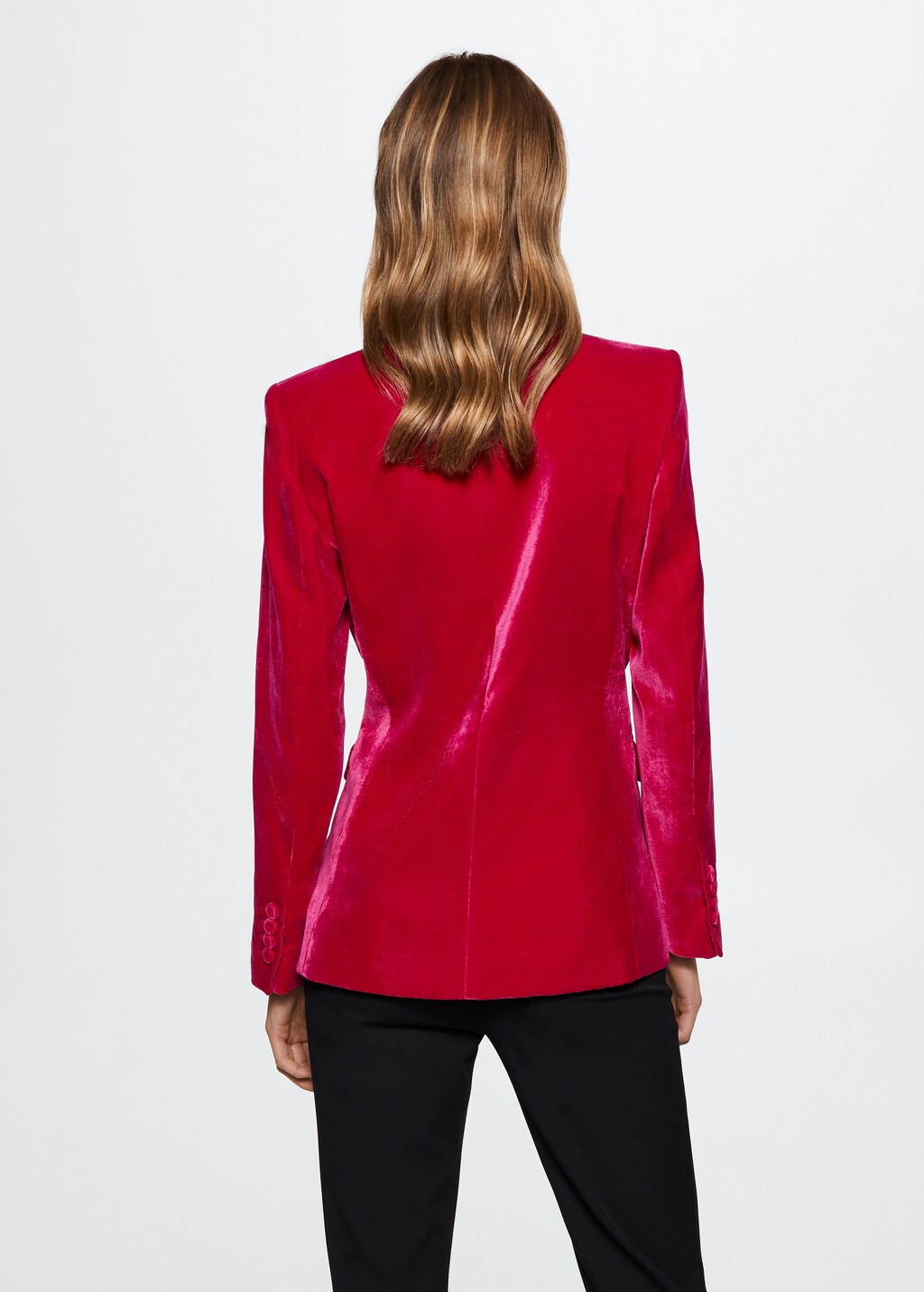 Velvet suit blazer - Reverse of the article