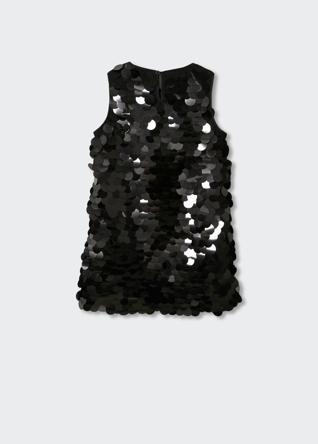 Semi-transparent short sequin dress - Reverse of the article