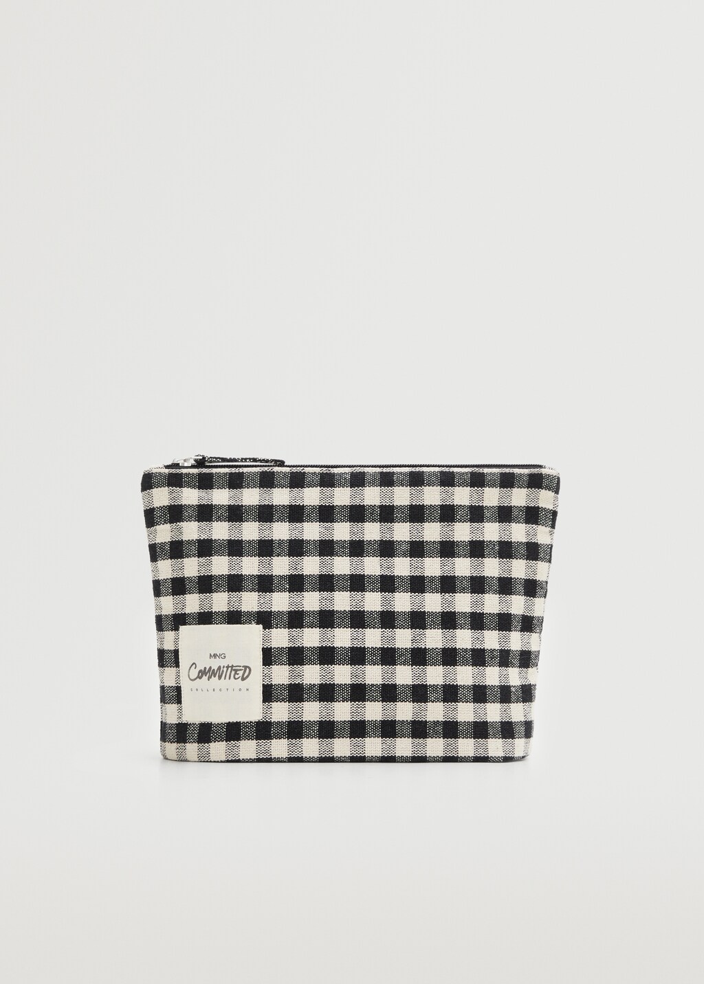 Gingham check cosmetic bag - Article without model