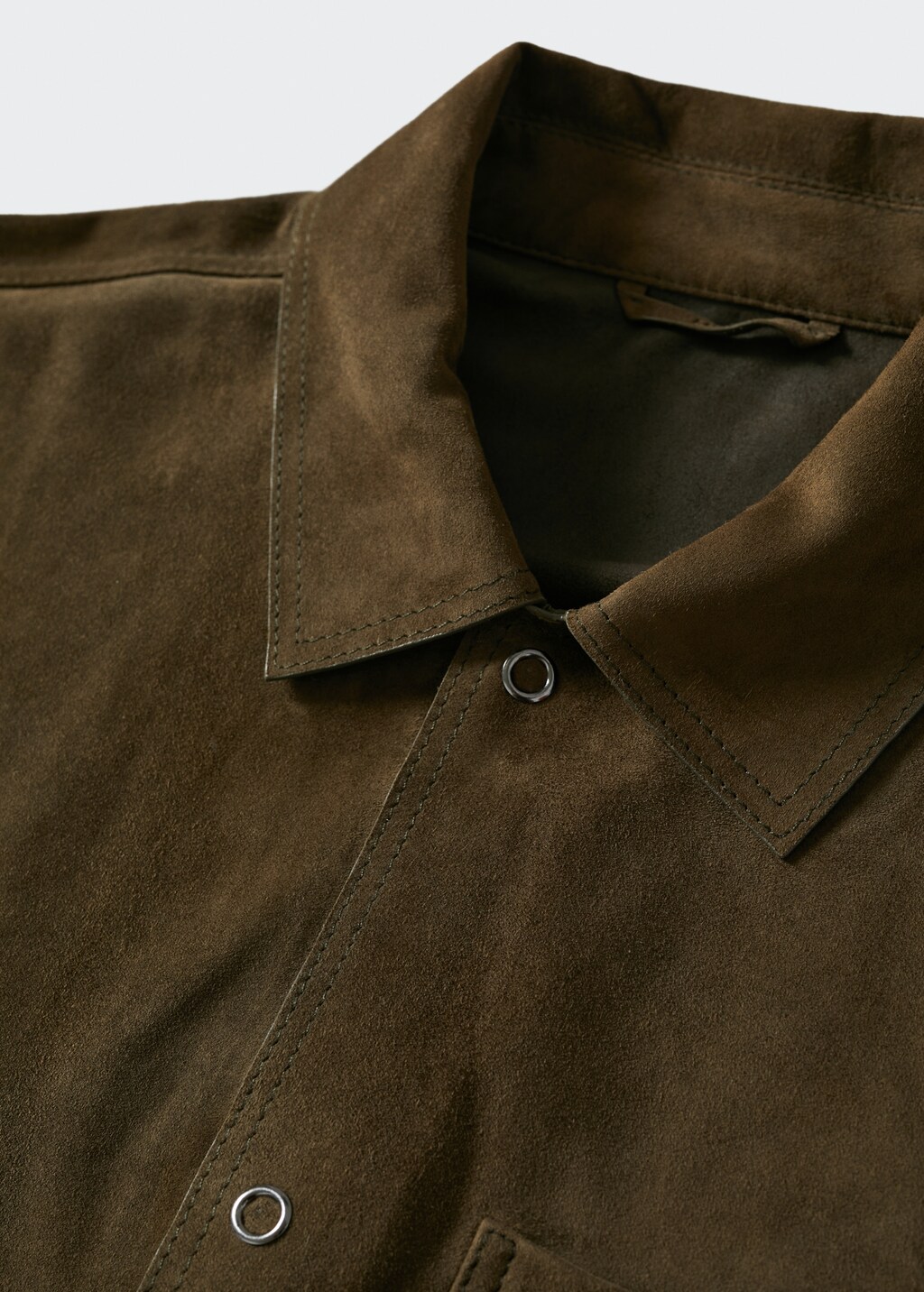 Pocket leather overshirt - Details of the article 7