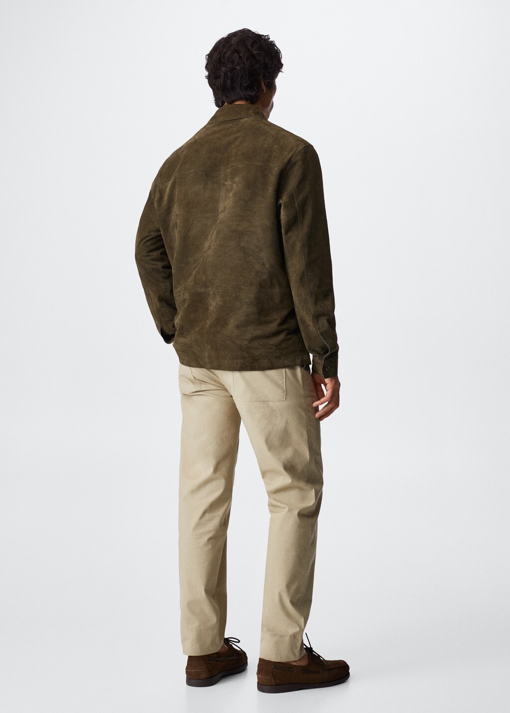 Pocket leather overshirt - Reverse of the article