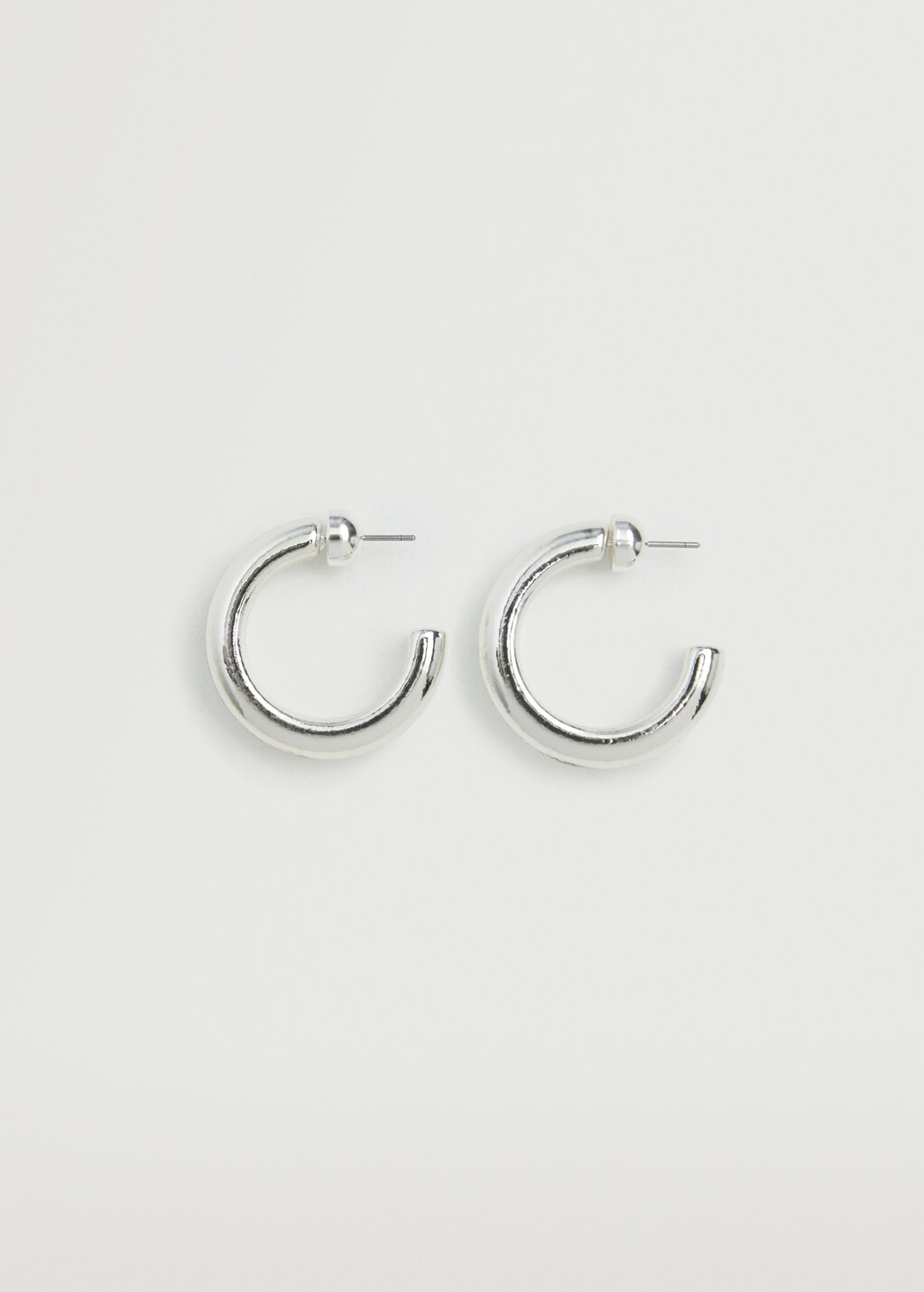 Embossed hoop earrings - Article without model