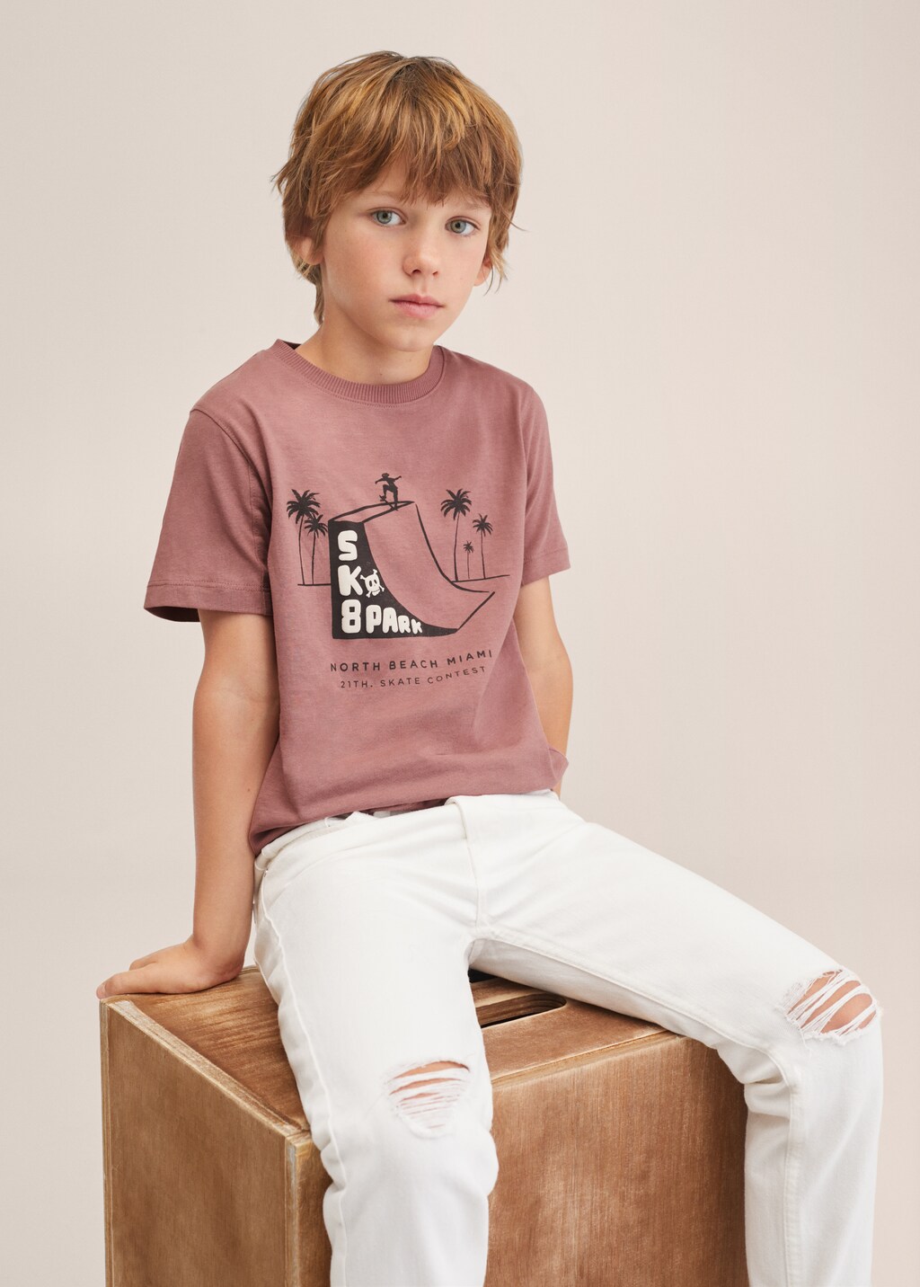 Printed cotton-blend T-shirt - Details of the article 3