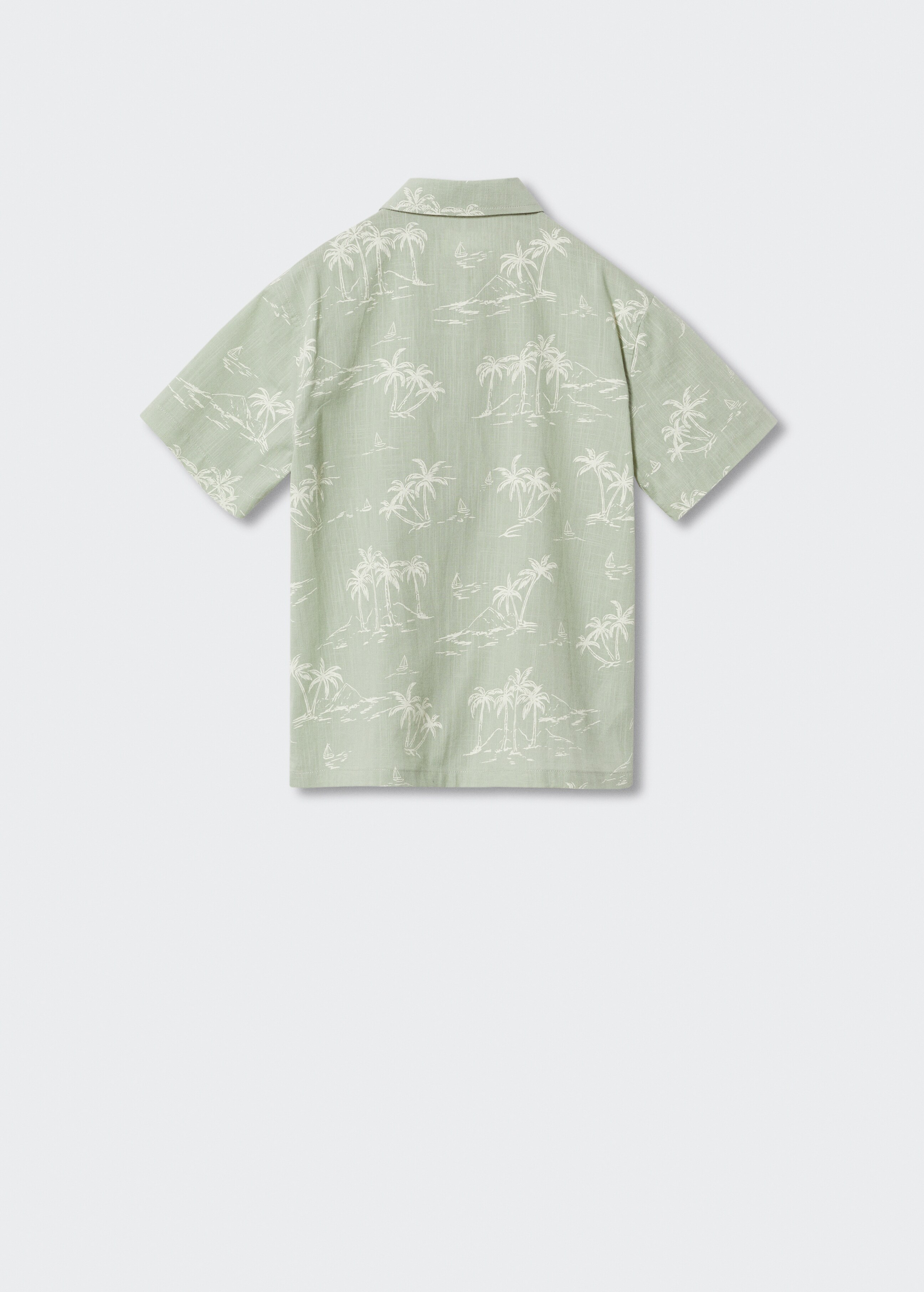 Tropical print shirt - Reverse of the article