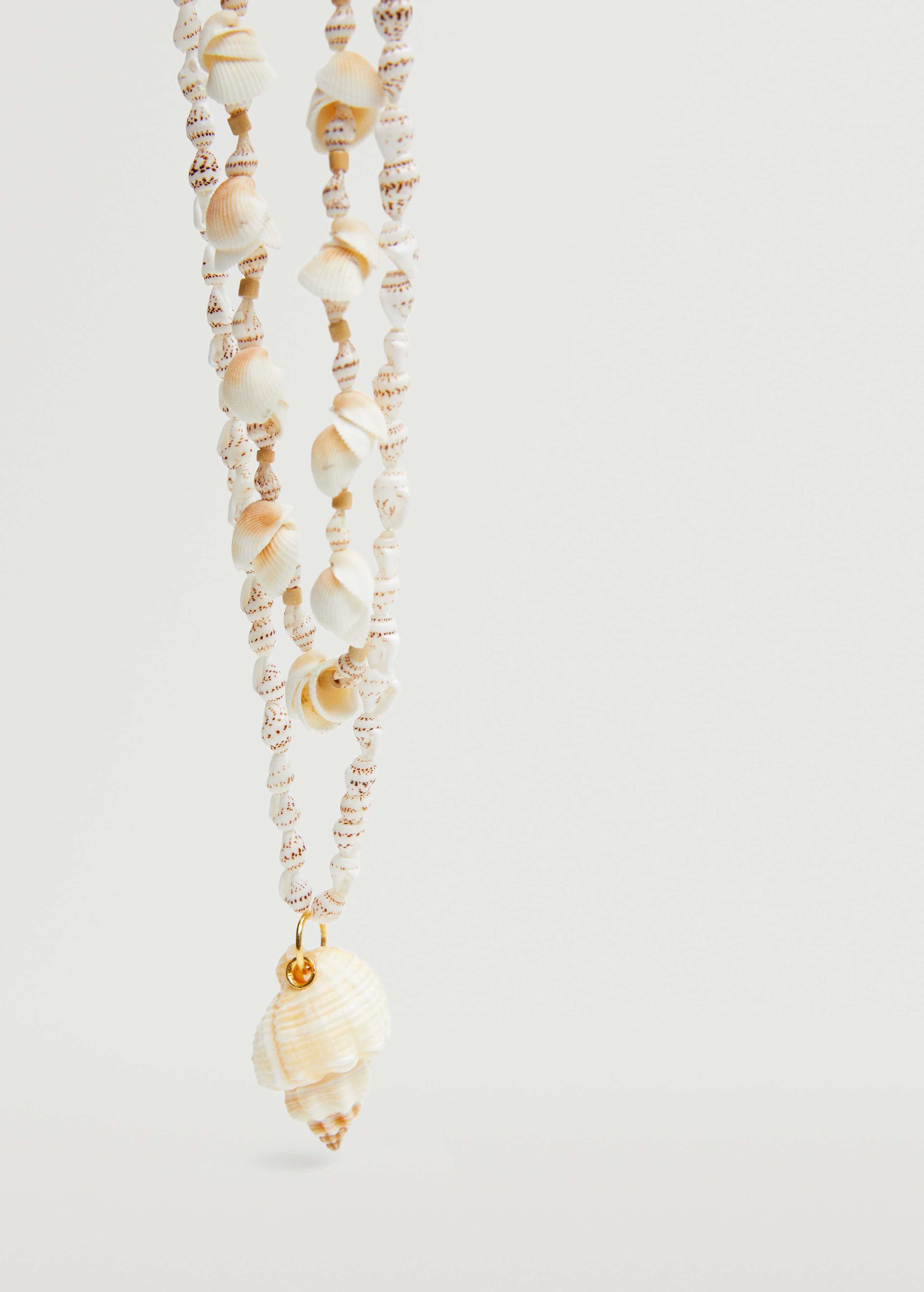 Shell pendant necklace - Medium plane