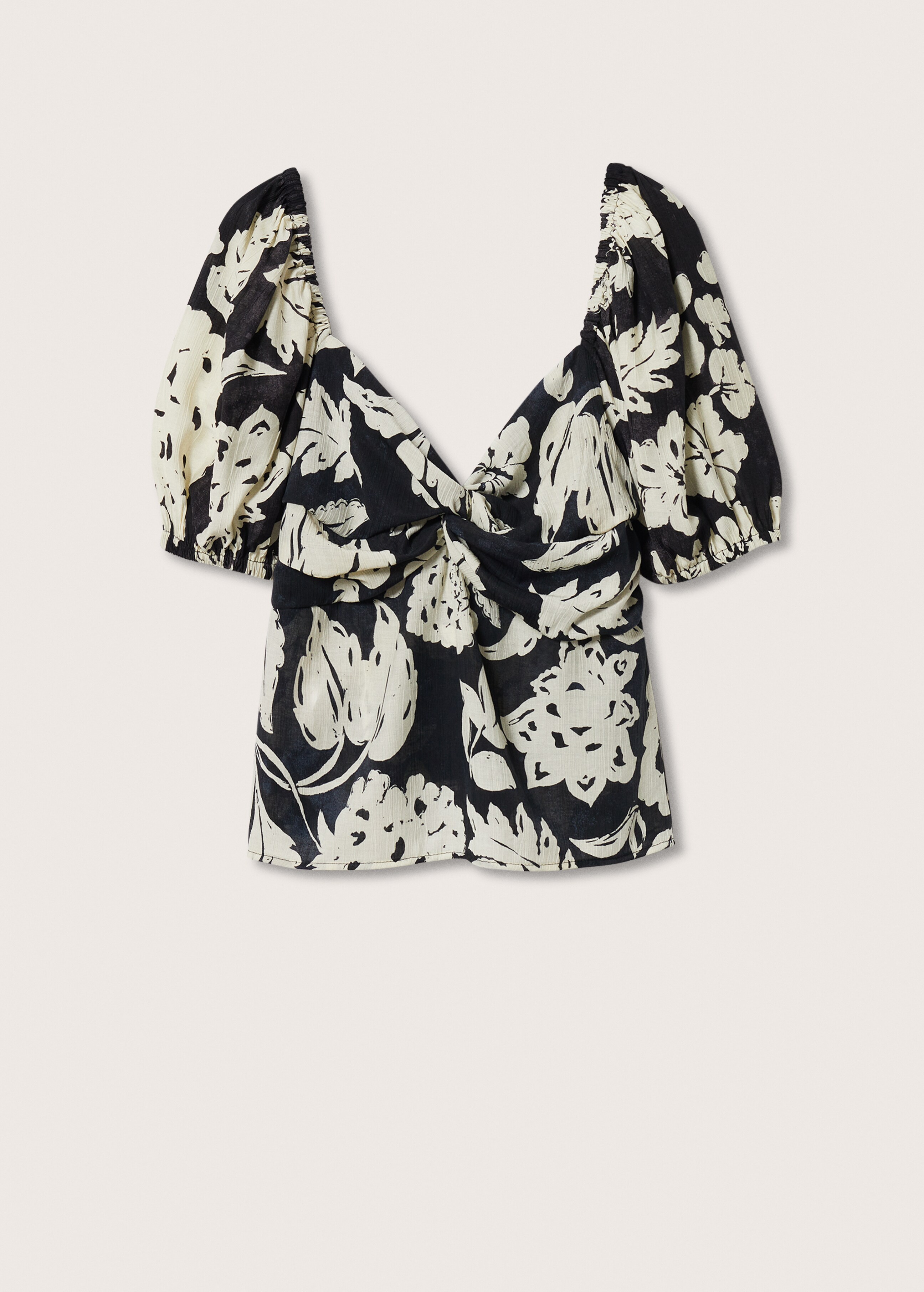 Soepelvallende blouse met bloemetjesprint - Artikel zonder model