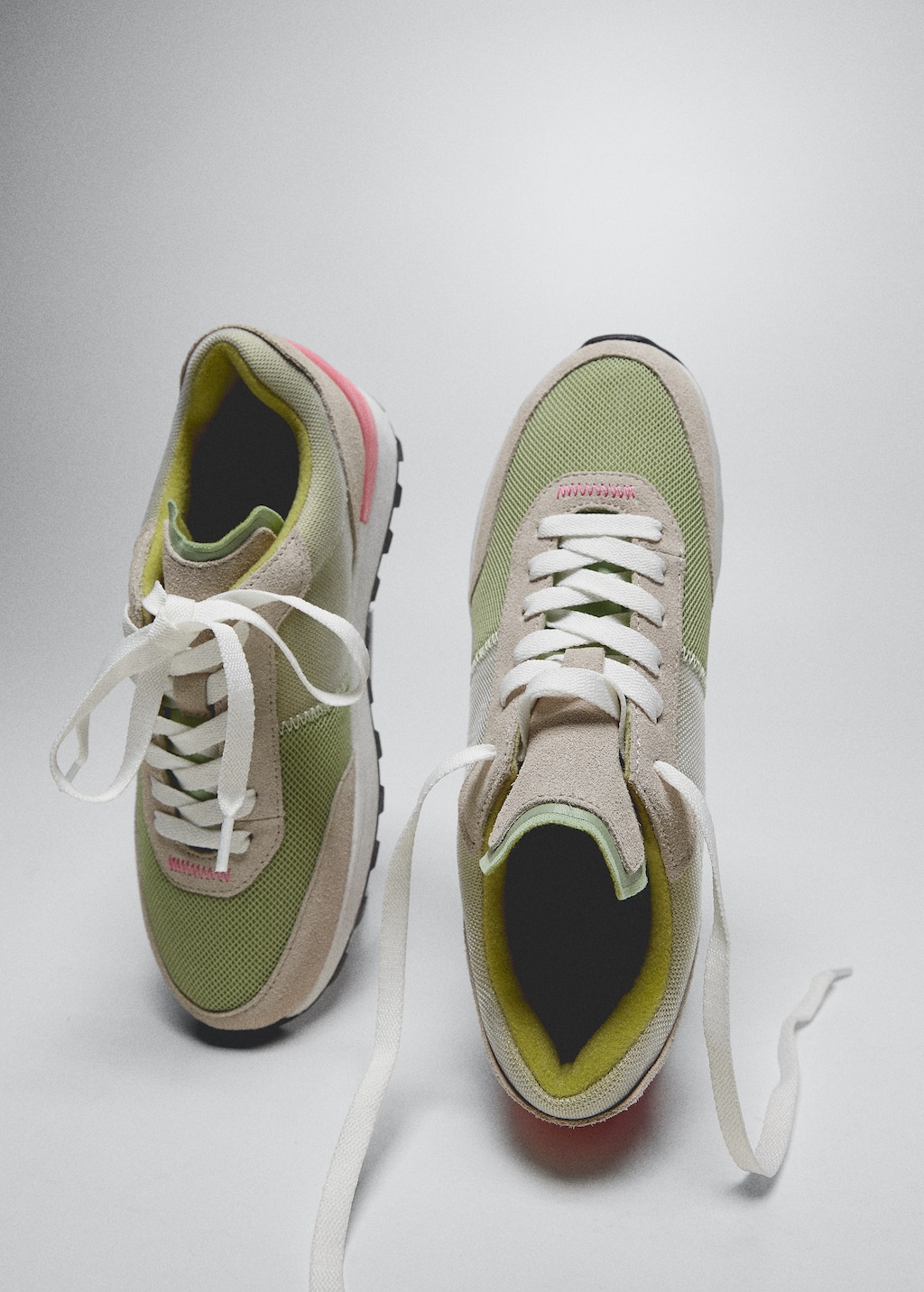 Lace-up leather sneakers - Medium plane