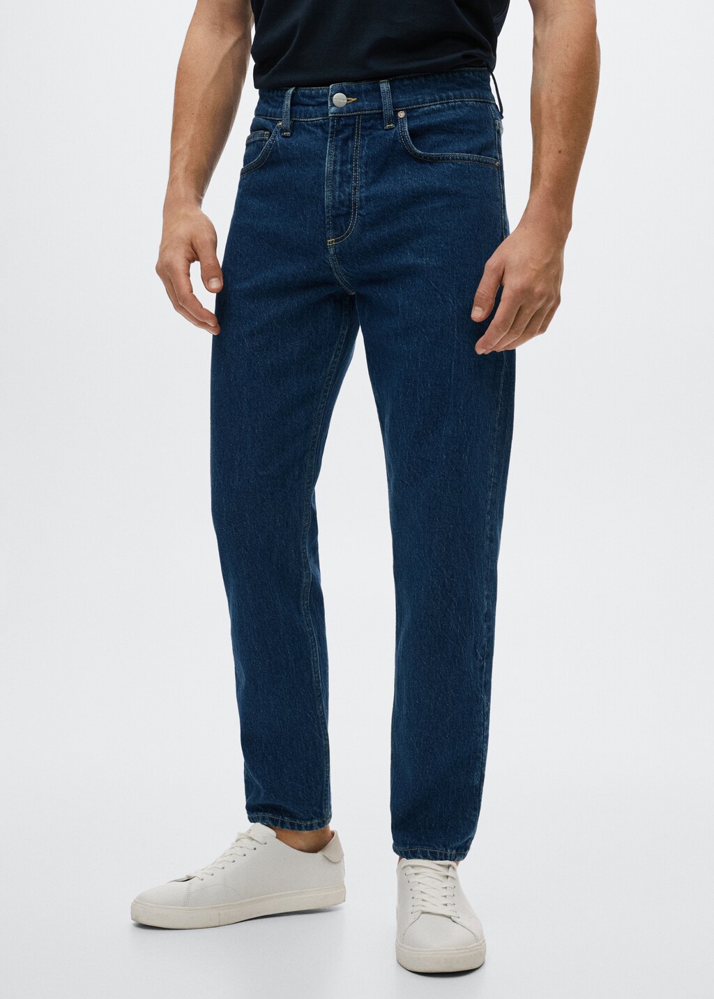 Ben tapered cropped jeans - Medium plane