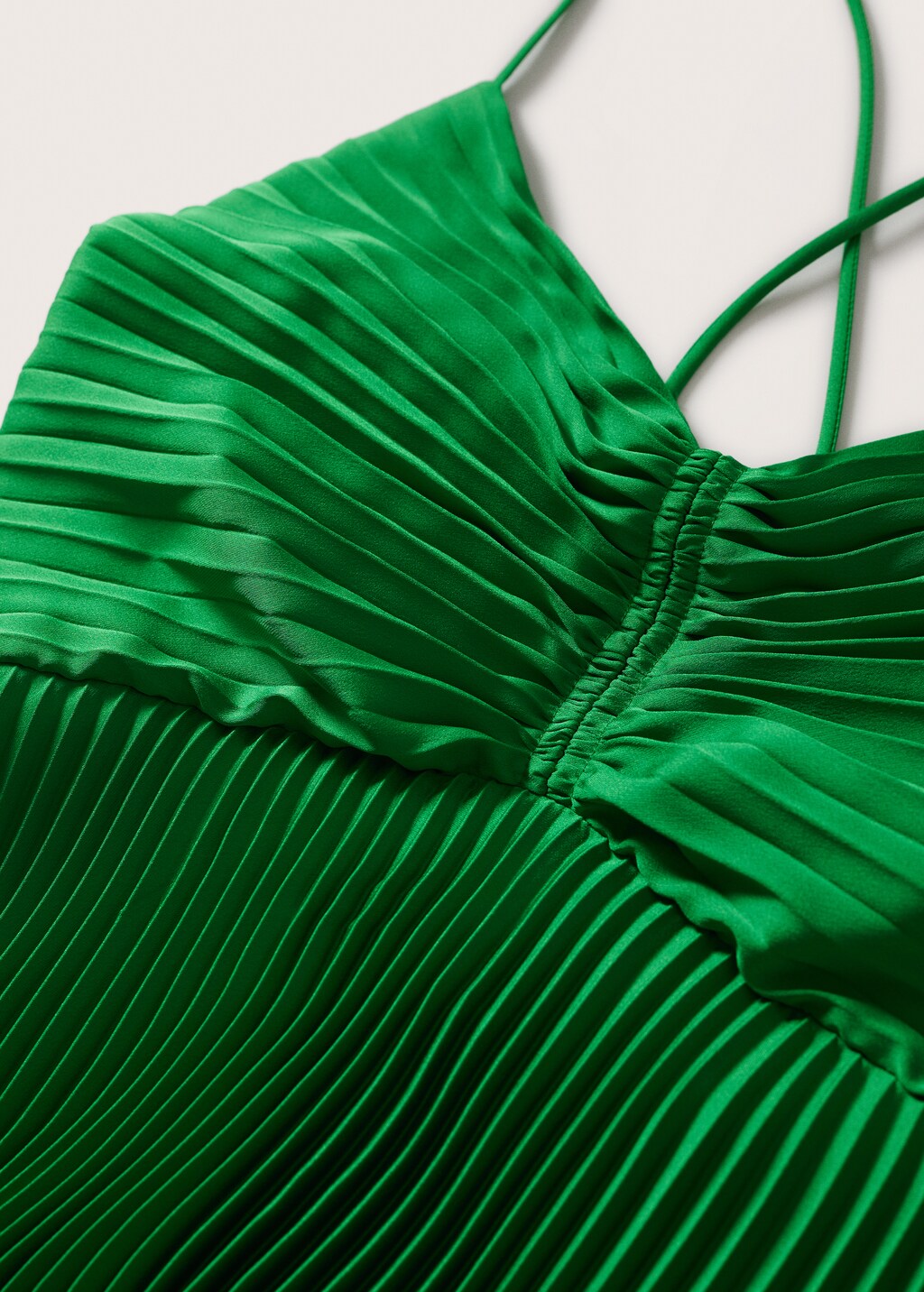 Pleated satin dress - Details of the article 8