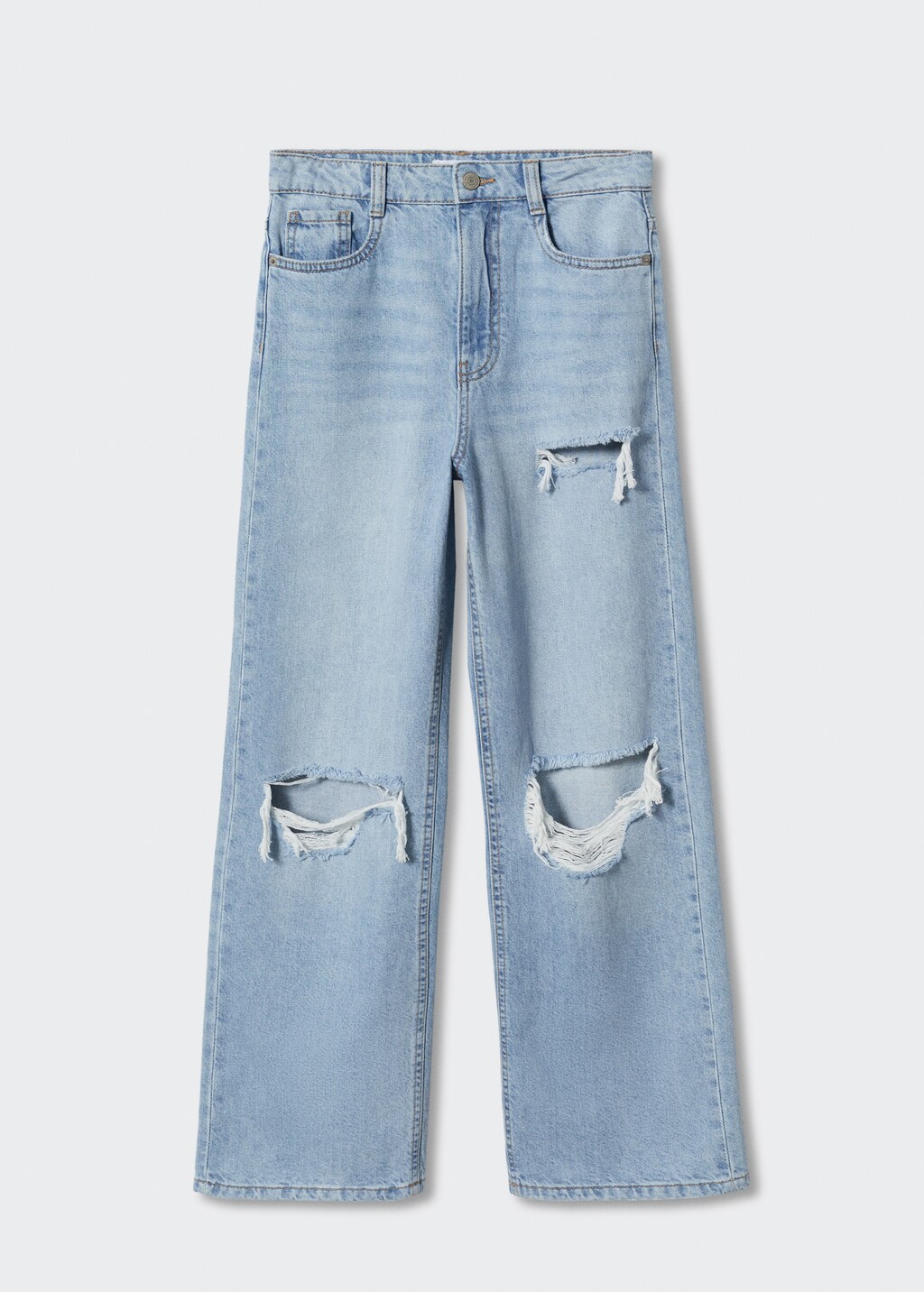 Decorative ripped wideleg jeans - Article without model