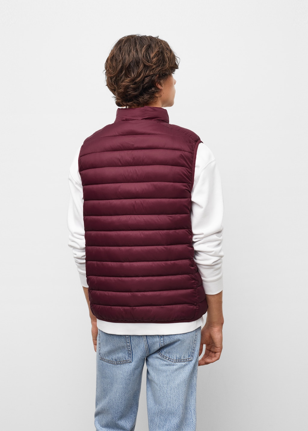 Quilted gilet - Reverse of the article