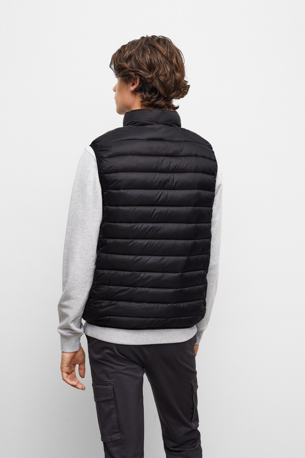 Quilted gilet - Reverse of the article