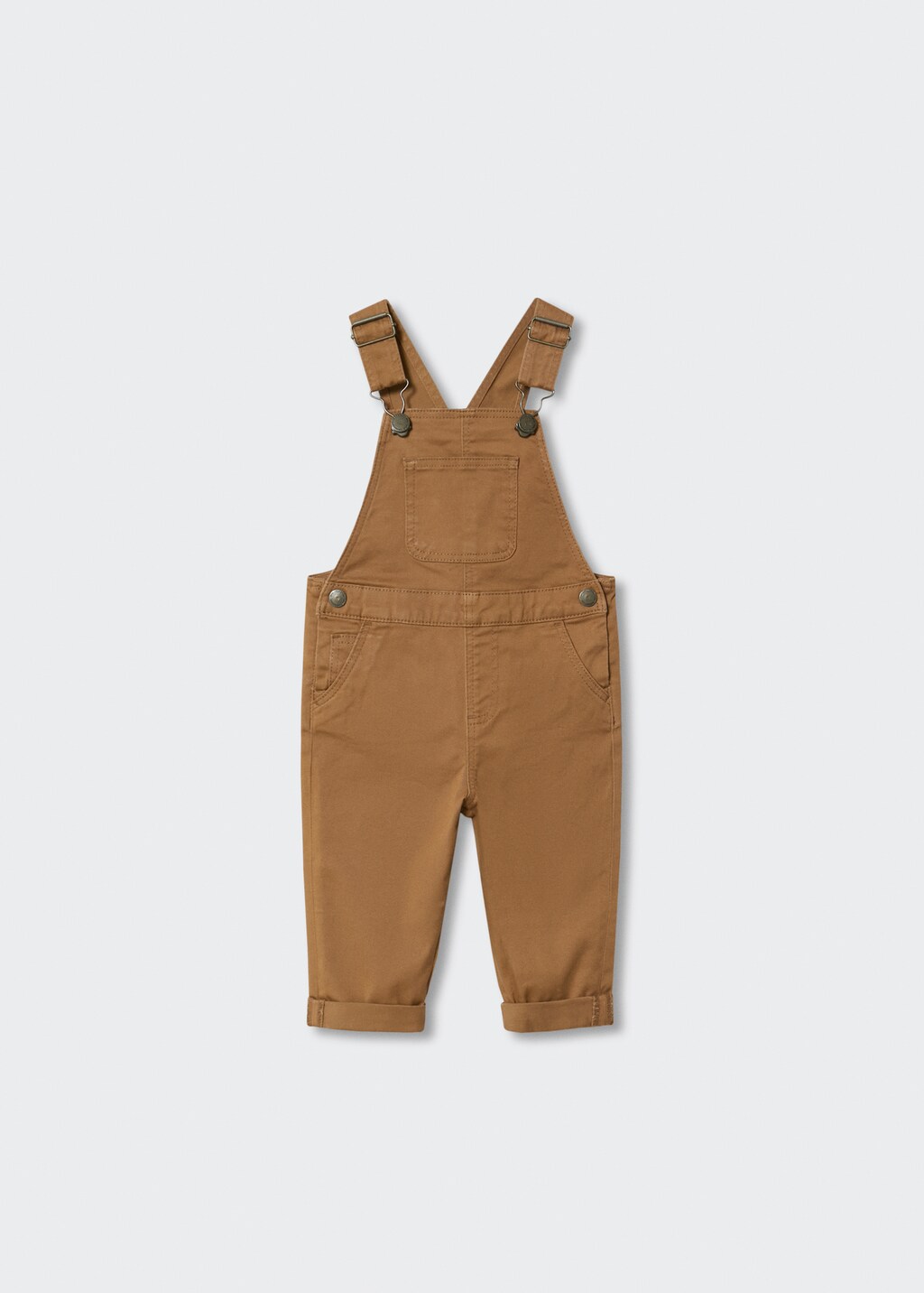 Denim buttoned dungarees