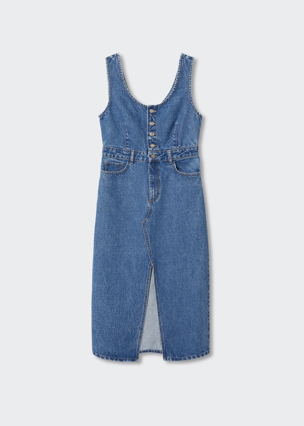 Button denim dress - Article without model