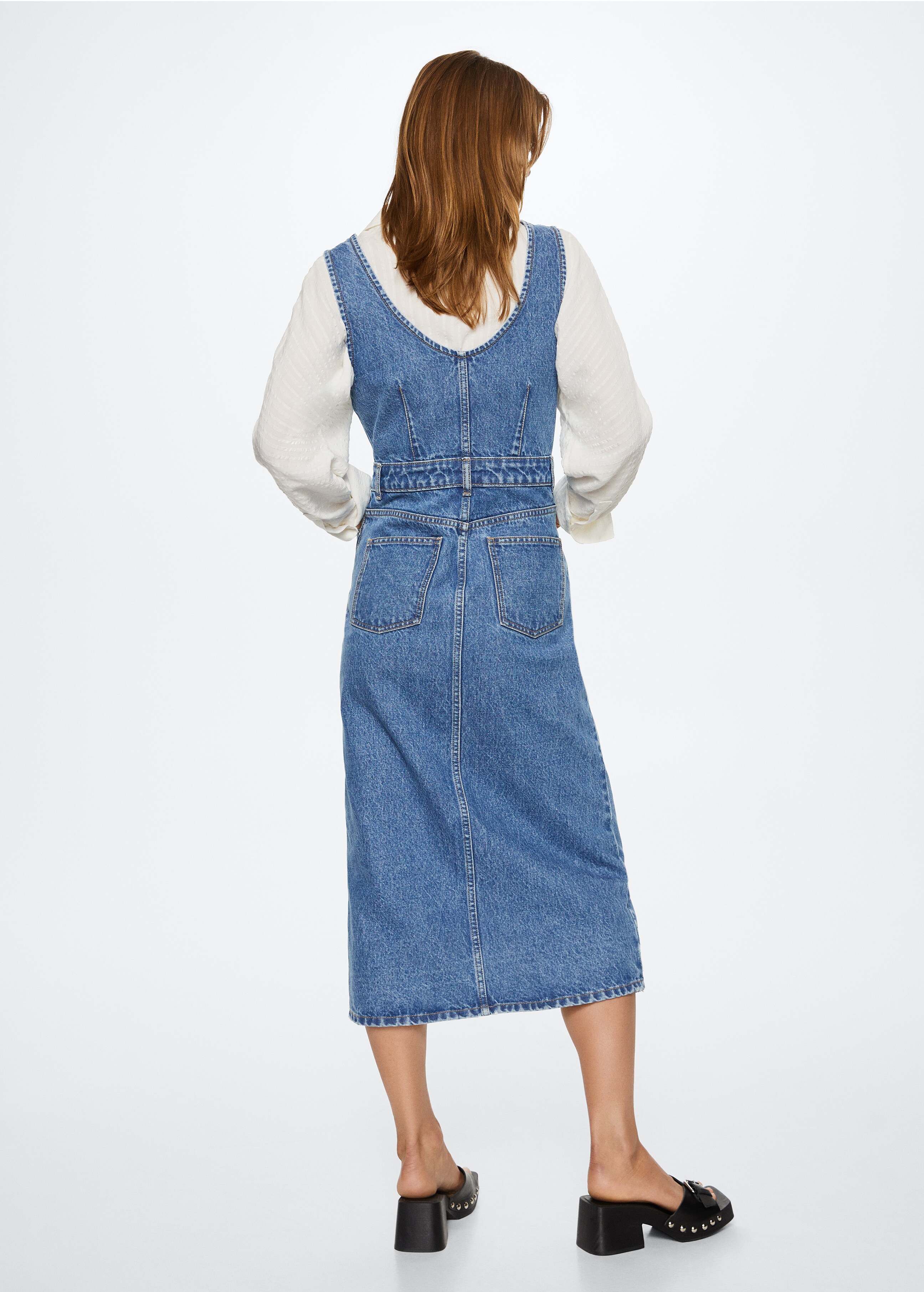 Button denim dress - Reverse of the article