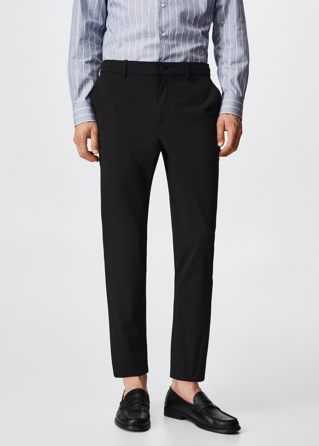 Pantalon tapered-fit stretch - Plan moyen