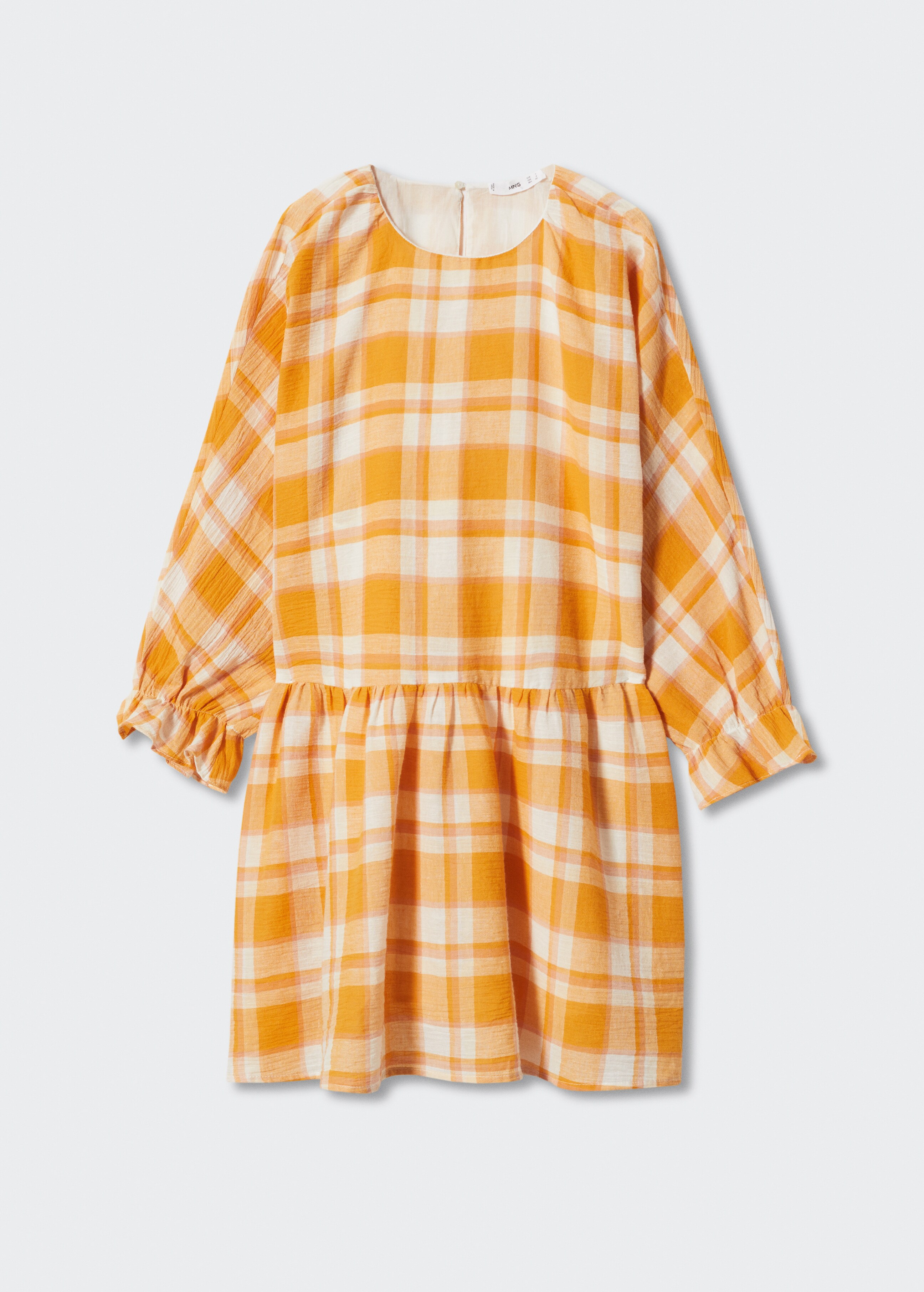 Checked cotton dress - Article without model